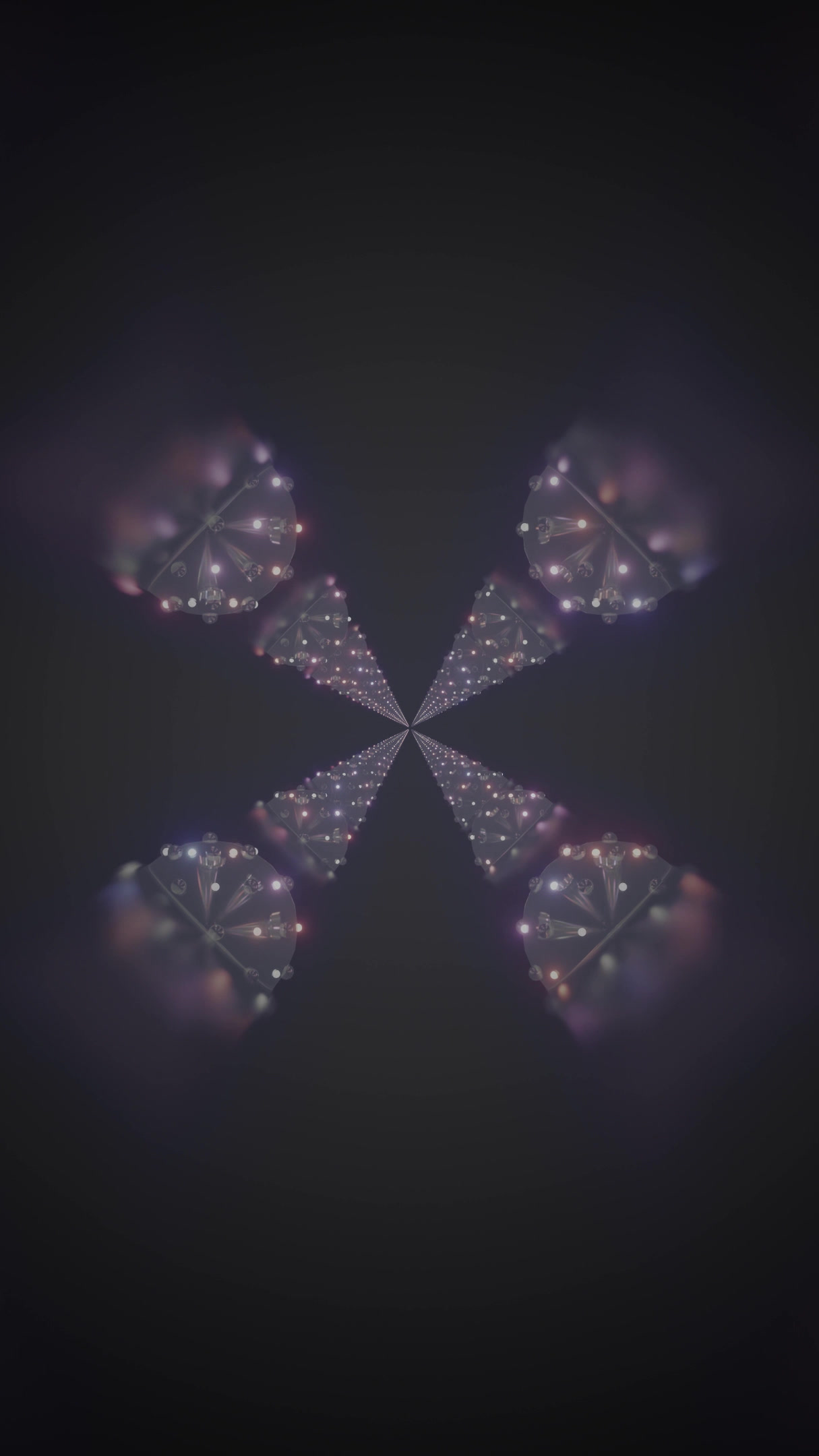 Mesmerizing tunnel video projection creates seamless looping visu