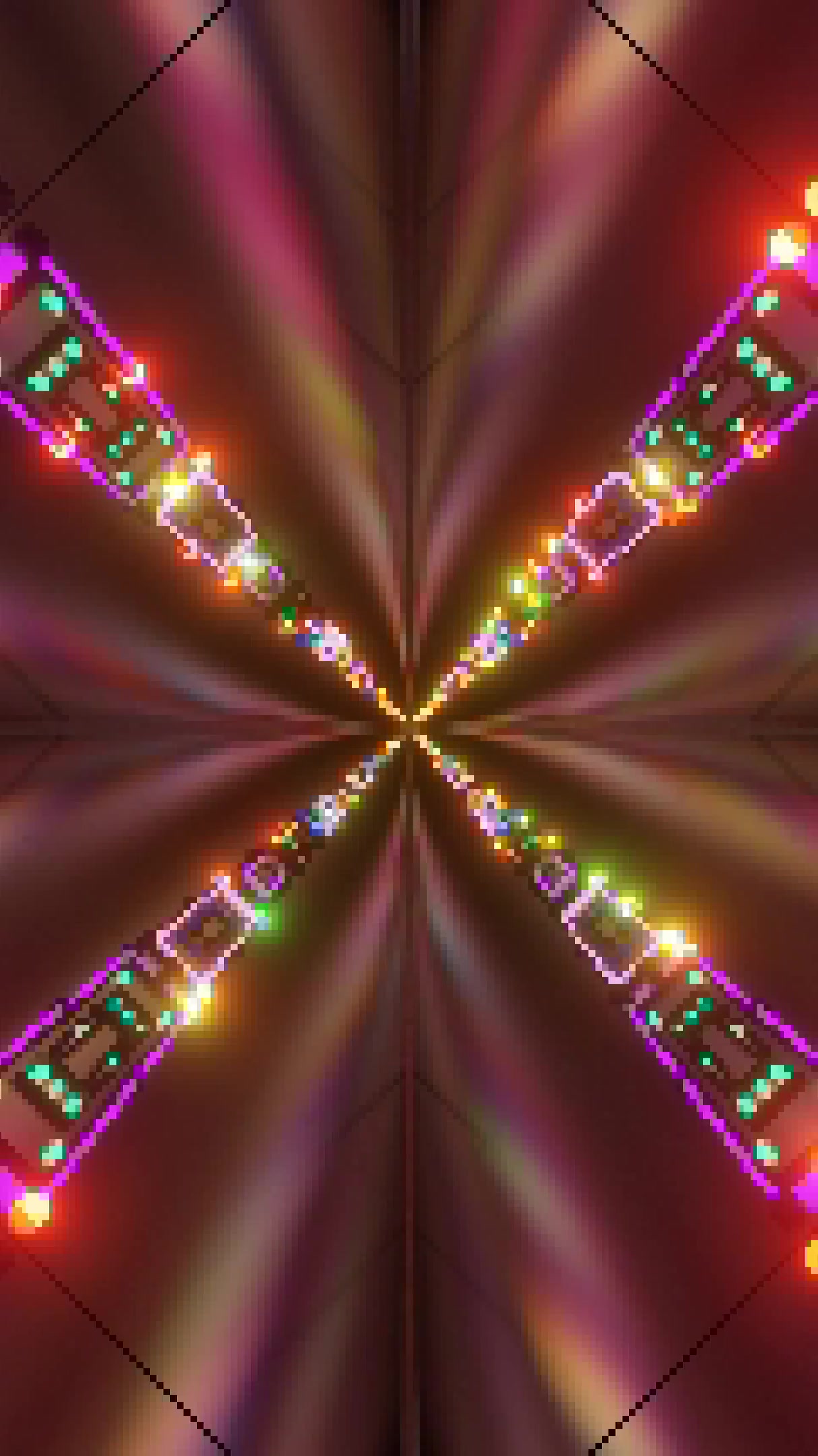 Seamless tunnel video loop offering a mesmerizing light display w