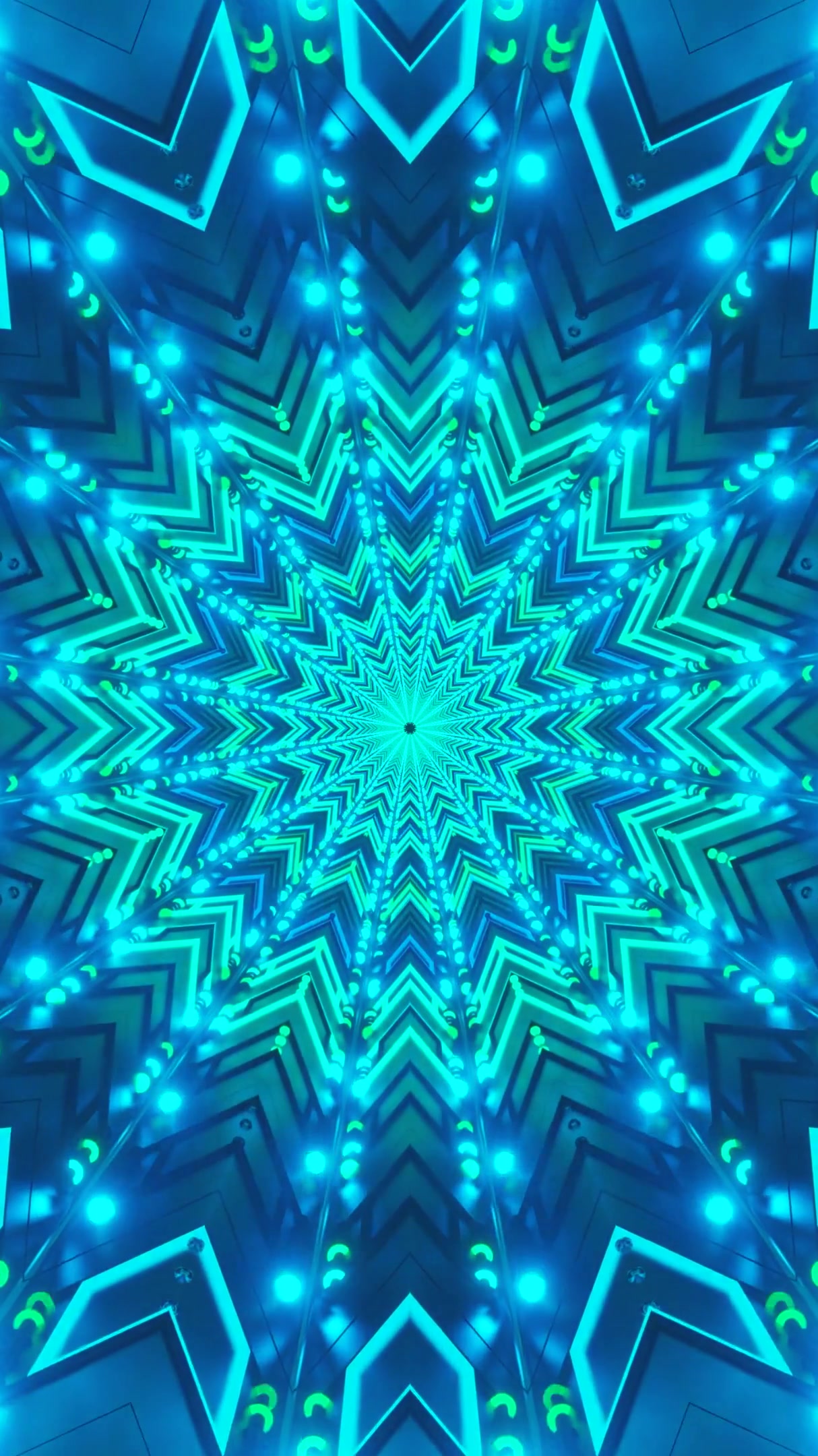 Vibrant tunnel video loop creates a seamless and captivating visu