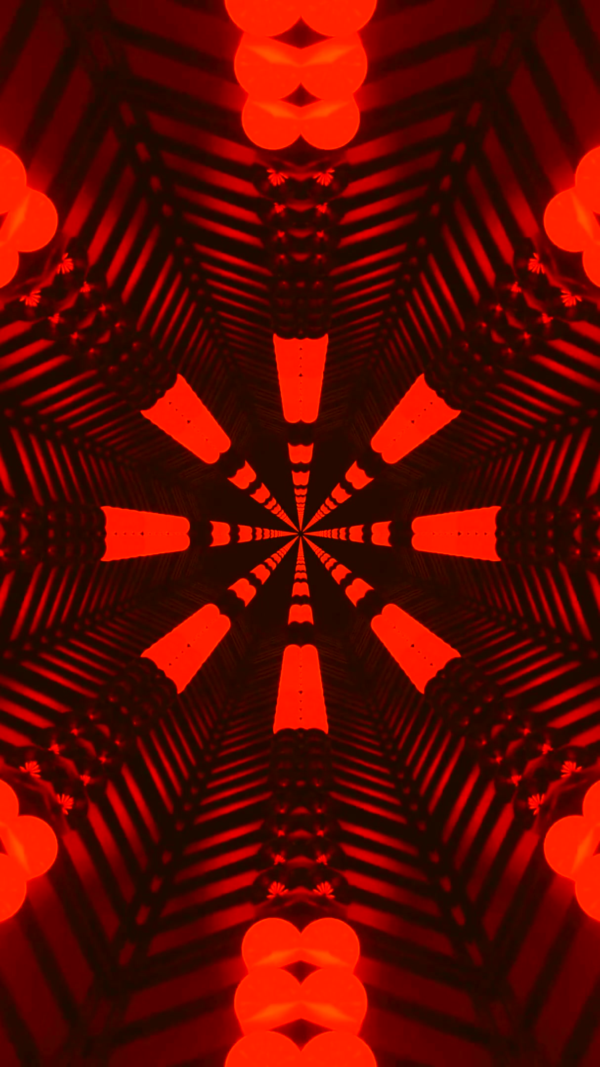 Seamless tunnel video vj loop screensaver with vibrant colors and