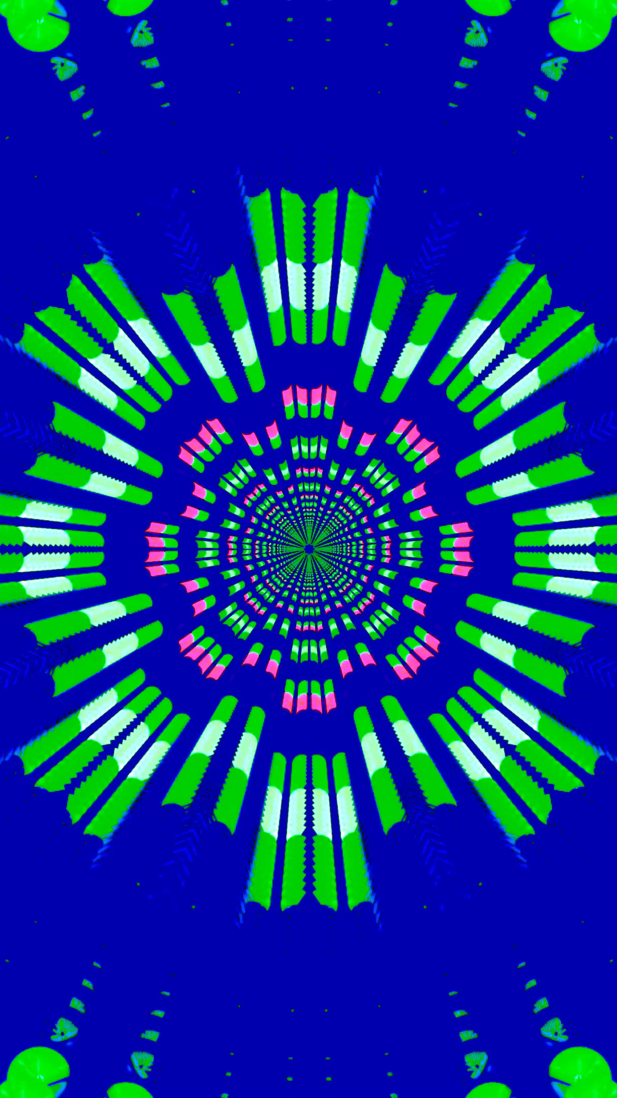 Dynamic tunnel video vj loop screensaver with vibrant colors and