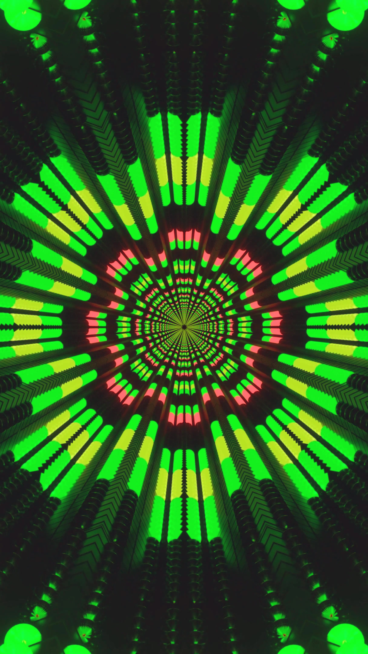 Vibrant tunnel video vj loop screensaver creating an immersive vi