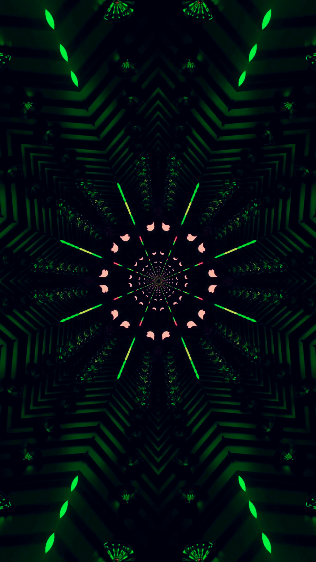 Tunnel video vj loop screensaver with vibrant colors and seamless