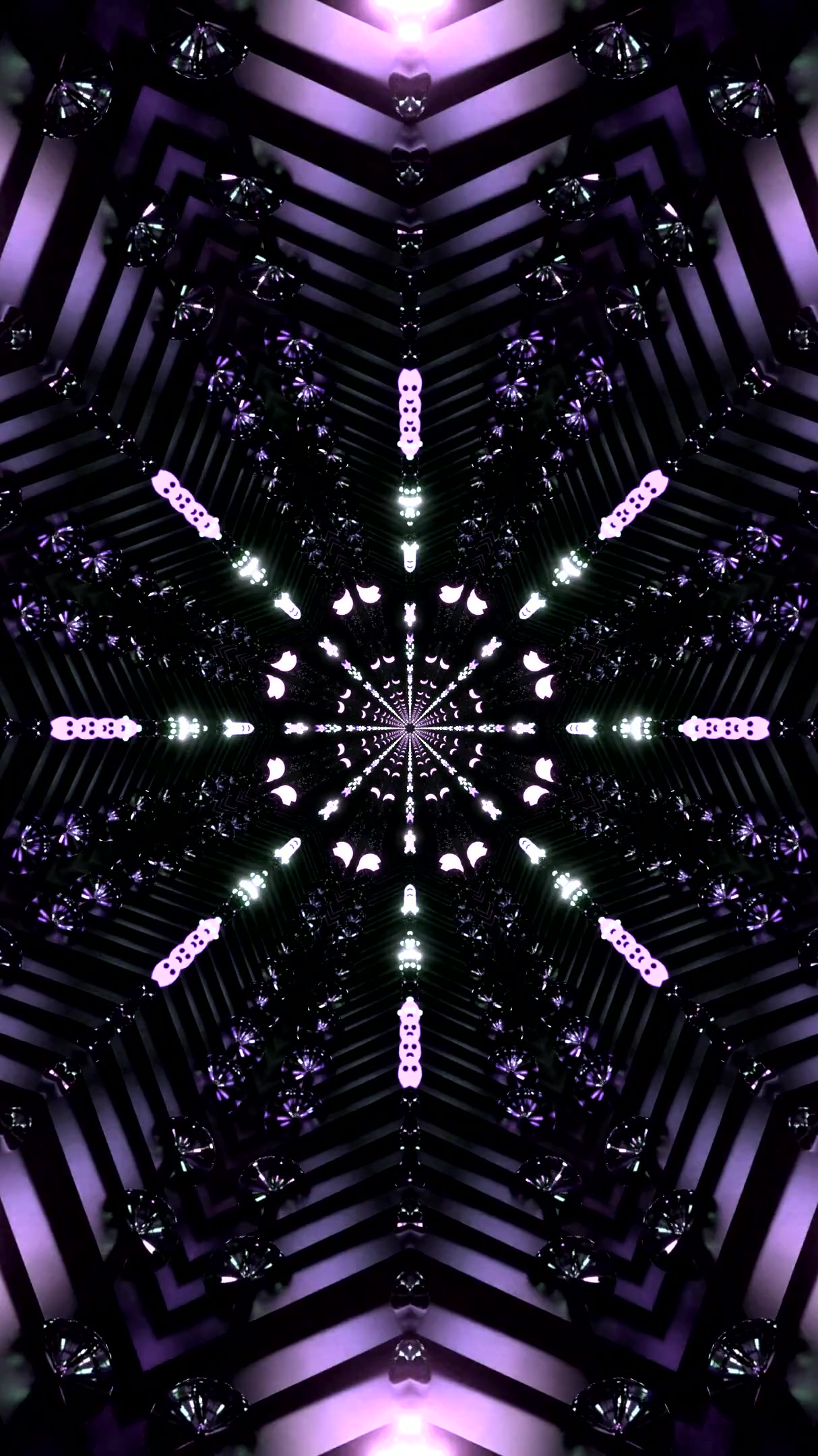 Seamless tunnel video loop creates mesmerizing visuals for a dynamic screensaver experience during any time of day