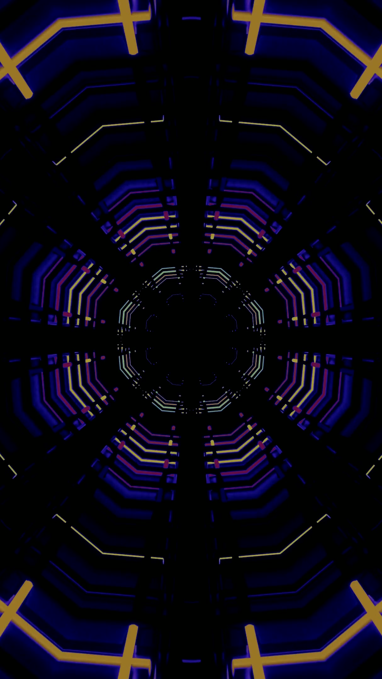 Mesmerizing tunnel animation video loop for seamless visual exper