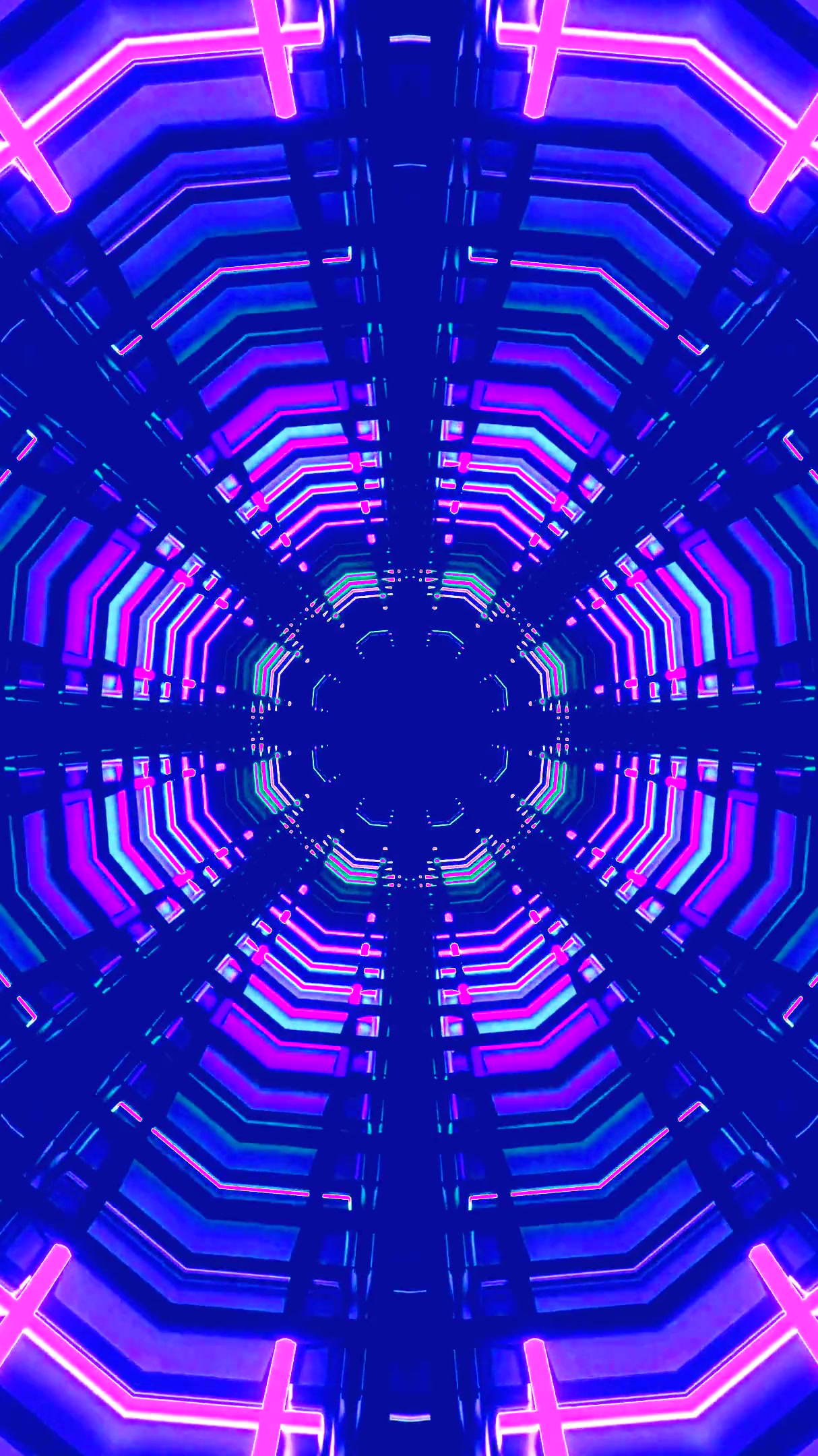 Tunnel video loop creates a vibrant experience with seamless moti