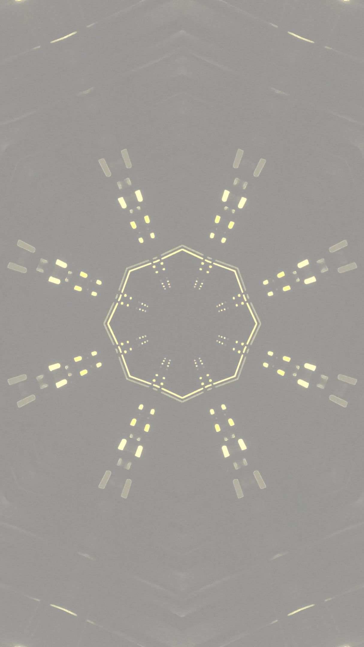 Seamless loop of a mesmerizing tunnel design with geometric shapes and glowing patterns