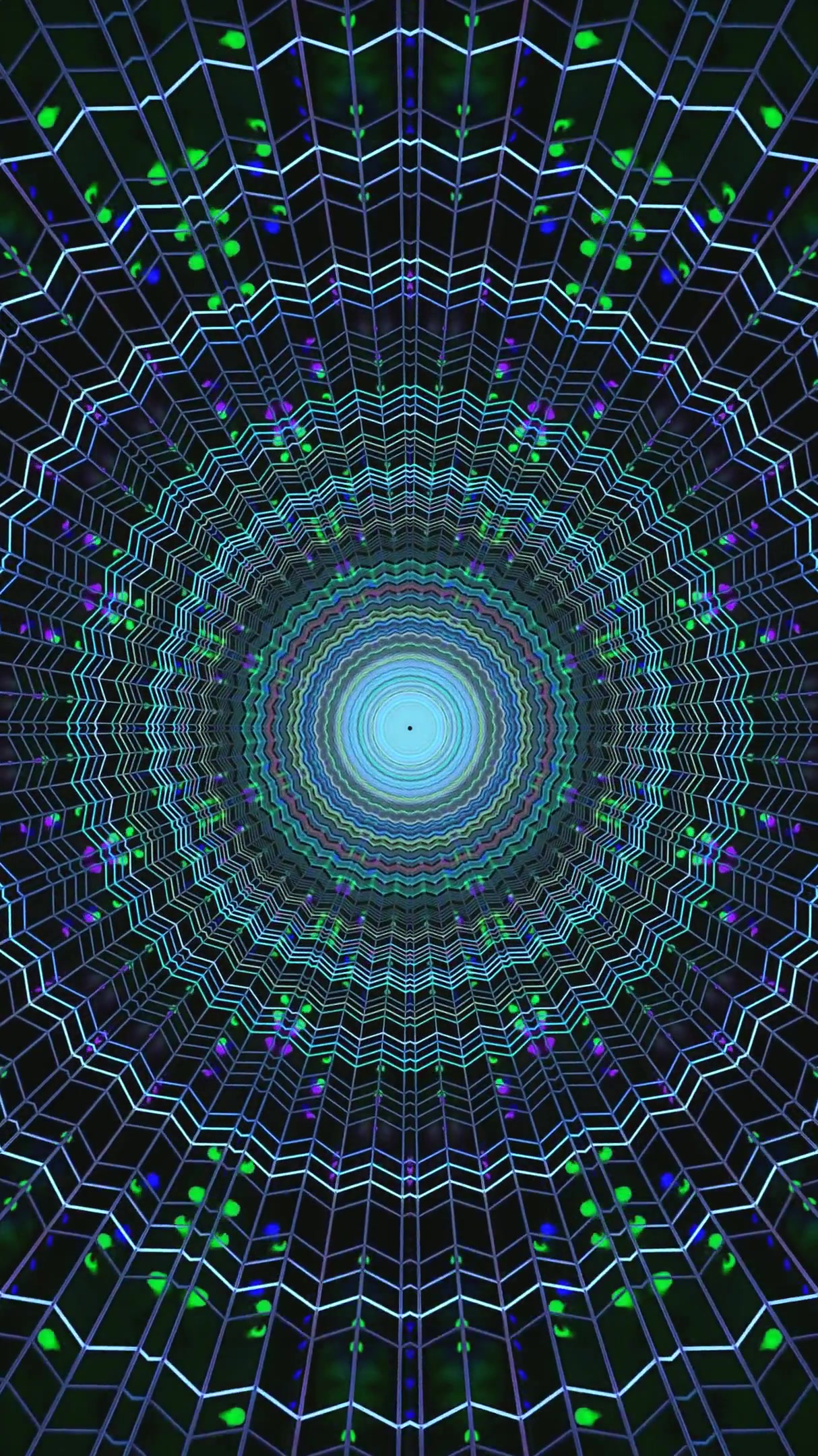 Seamless looping tunnel video creates a mesmerizing visual experi