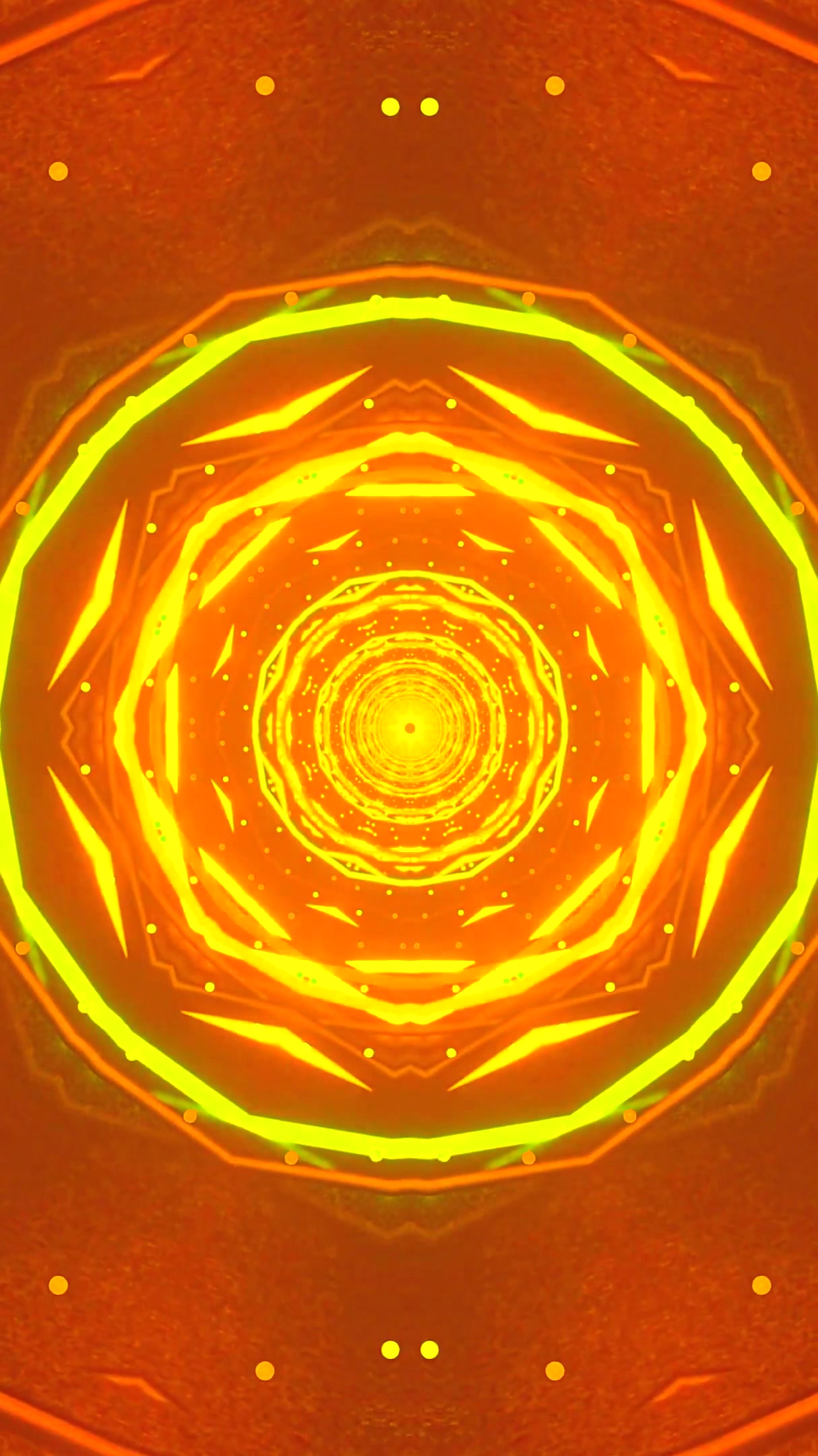 Seamless tunnel video vj loop screensaver with vibrant circular p