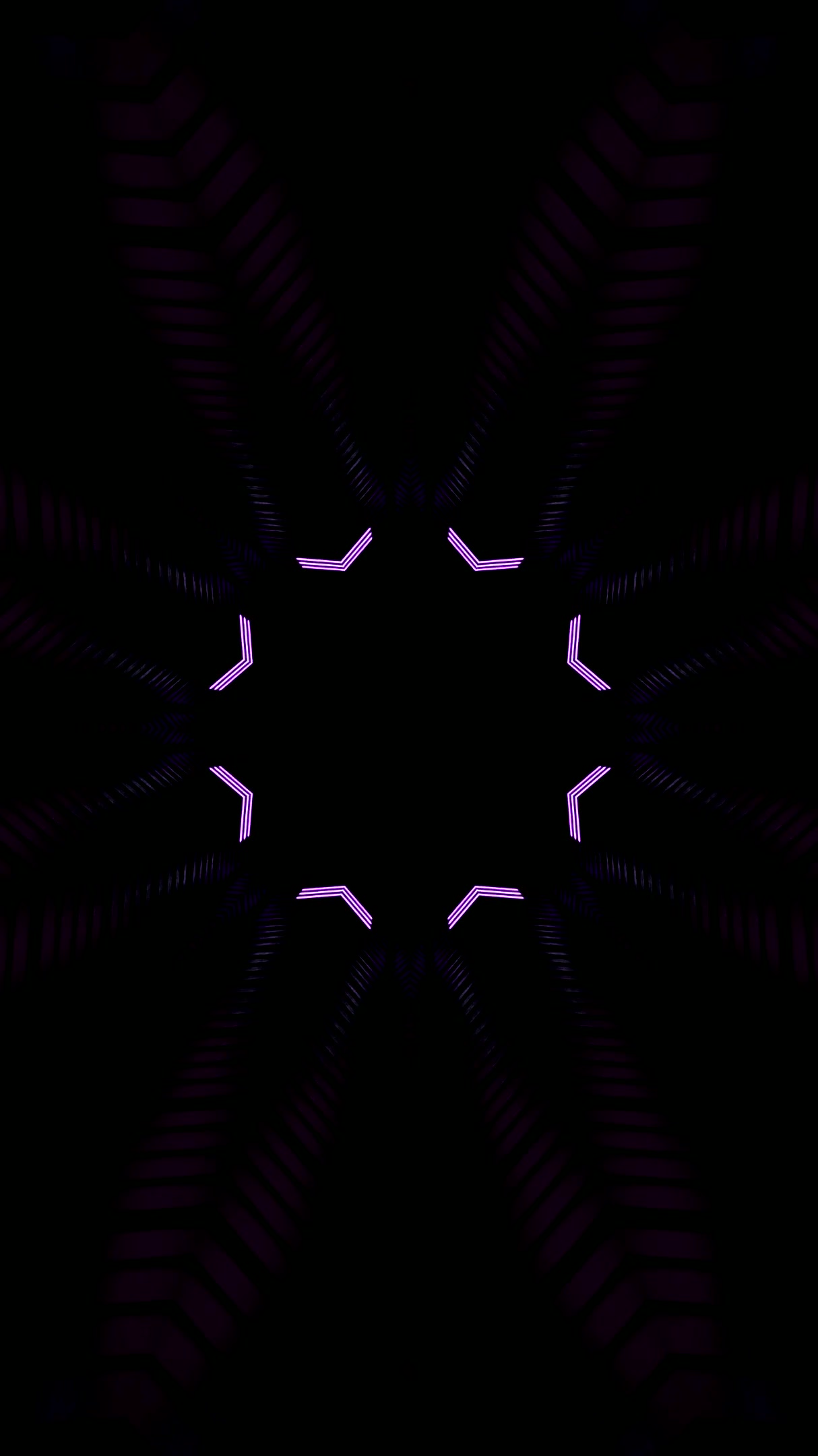 Dynamic tunnel video loop with vibrant purple lights creating a s