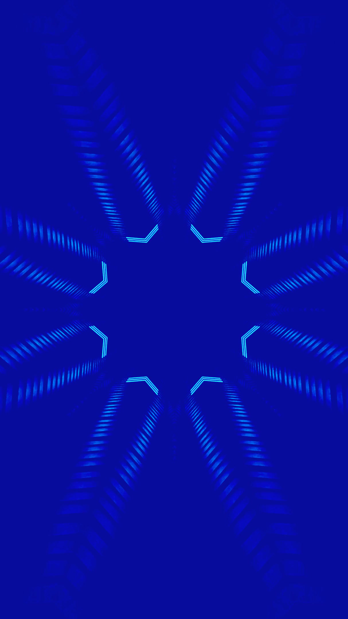 Dynamic tunnel vj loop screensaver with seamless blue light patte