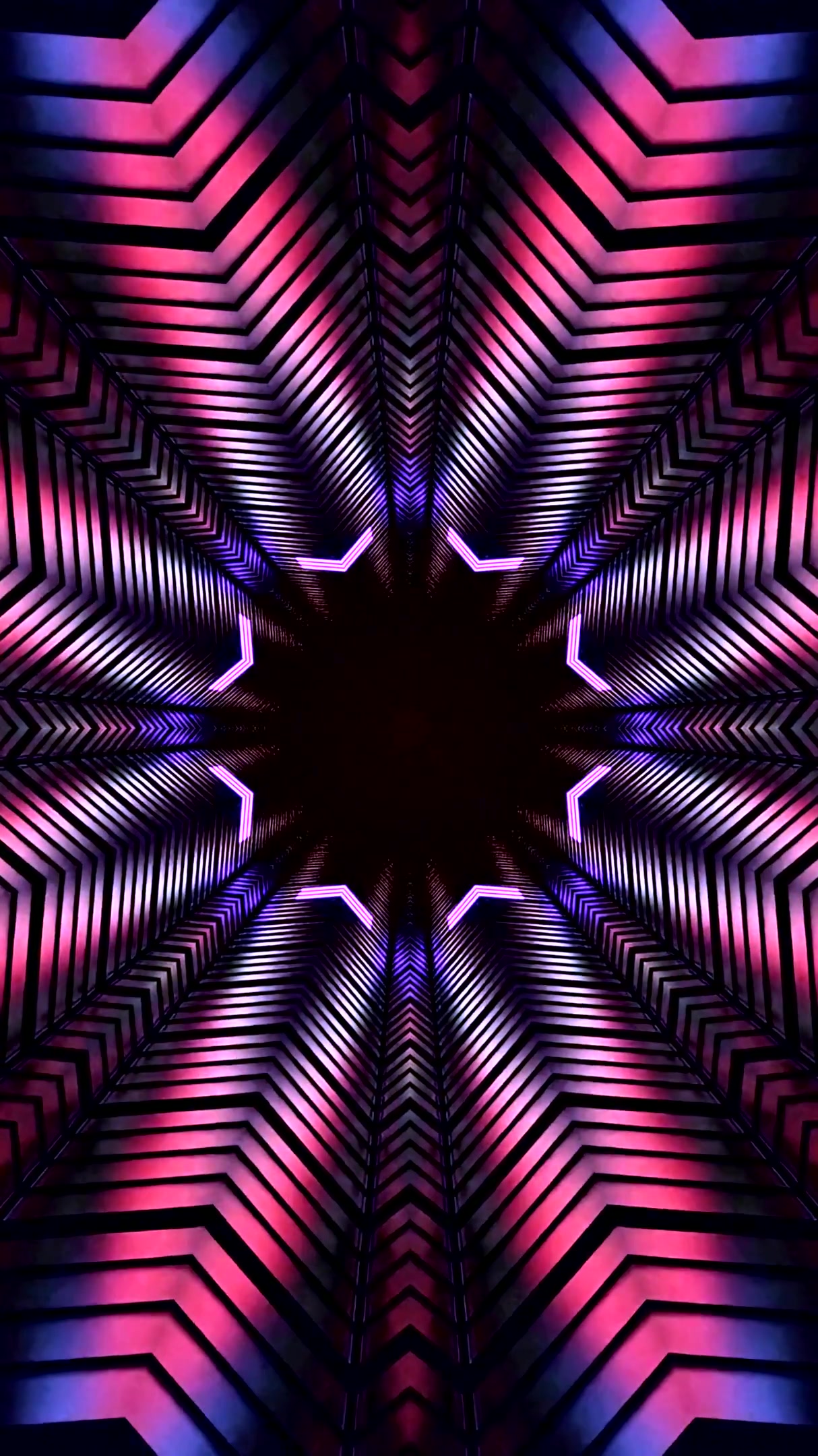 Seamless tunnel video vj loop creating a vibrant visual experience with dynamic patterns and colors