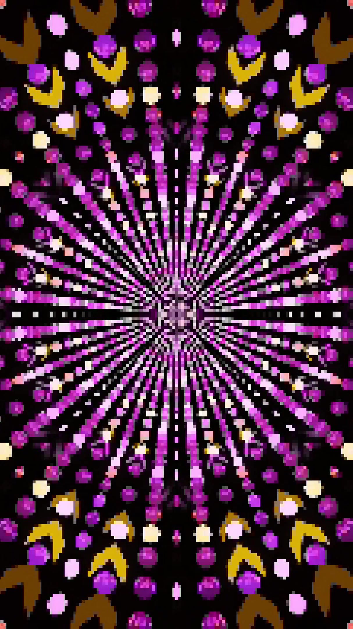 Vibrant tunnel video vj loop screensaver in seamless motion with