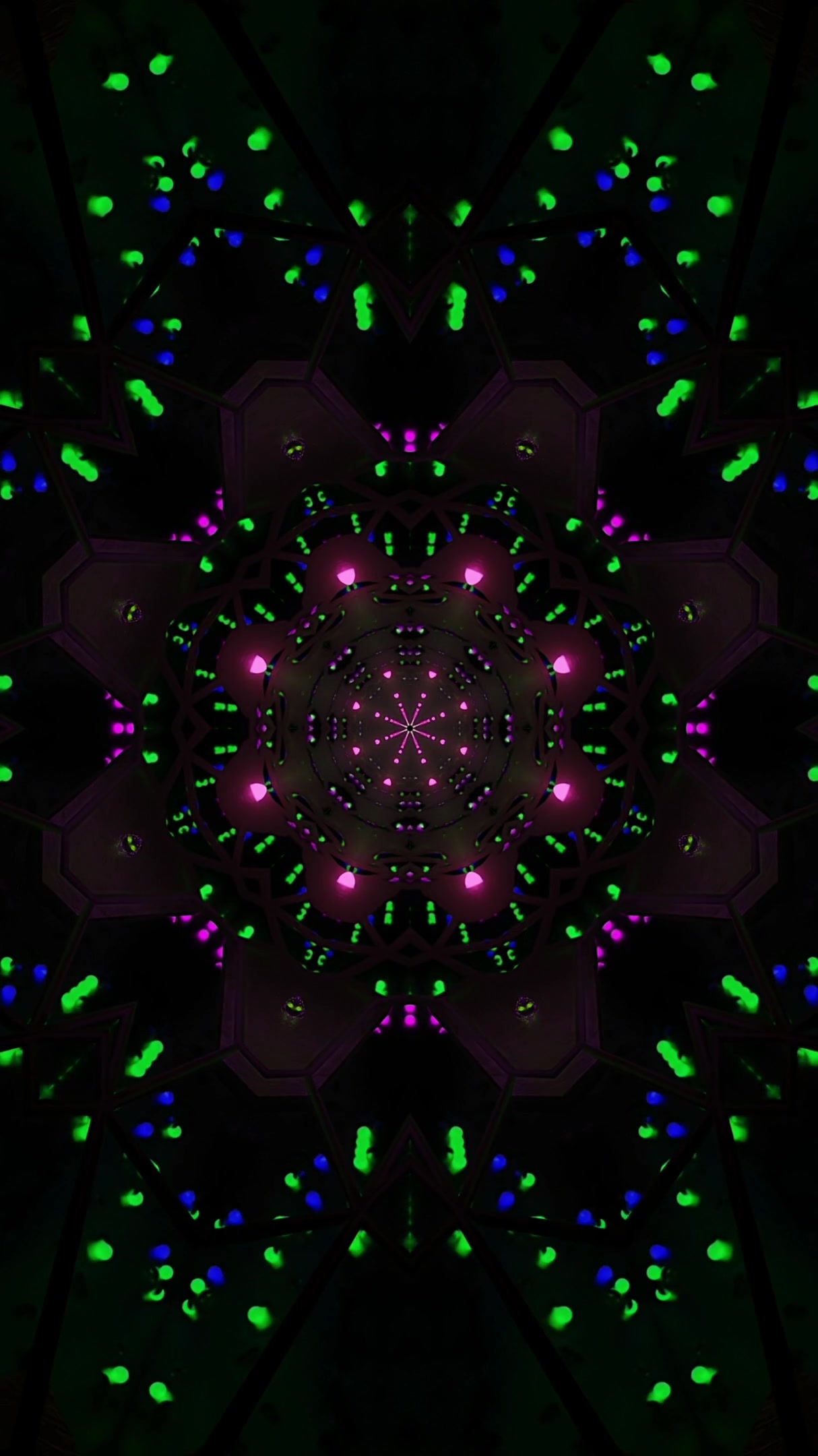 Colorful tunnel video vj loop screensaver with vivid lights and patterns creating a seamless visual experience