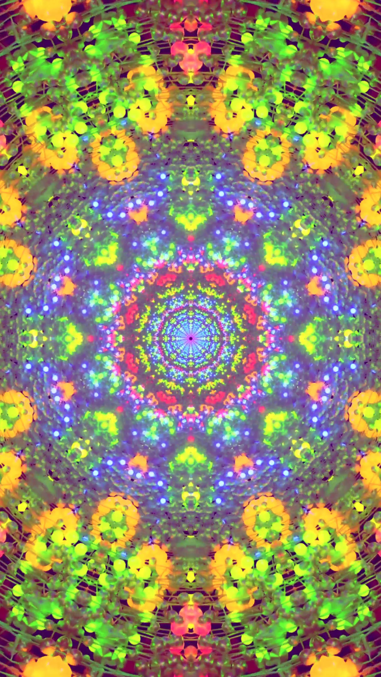 Dynamic tunnel video loop with vibrant colors and seamless visuals for mesmerizing screensaver experiences