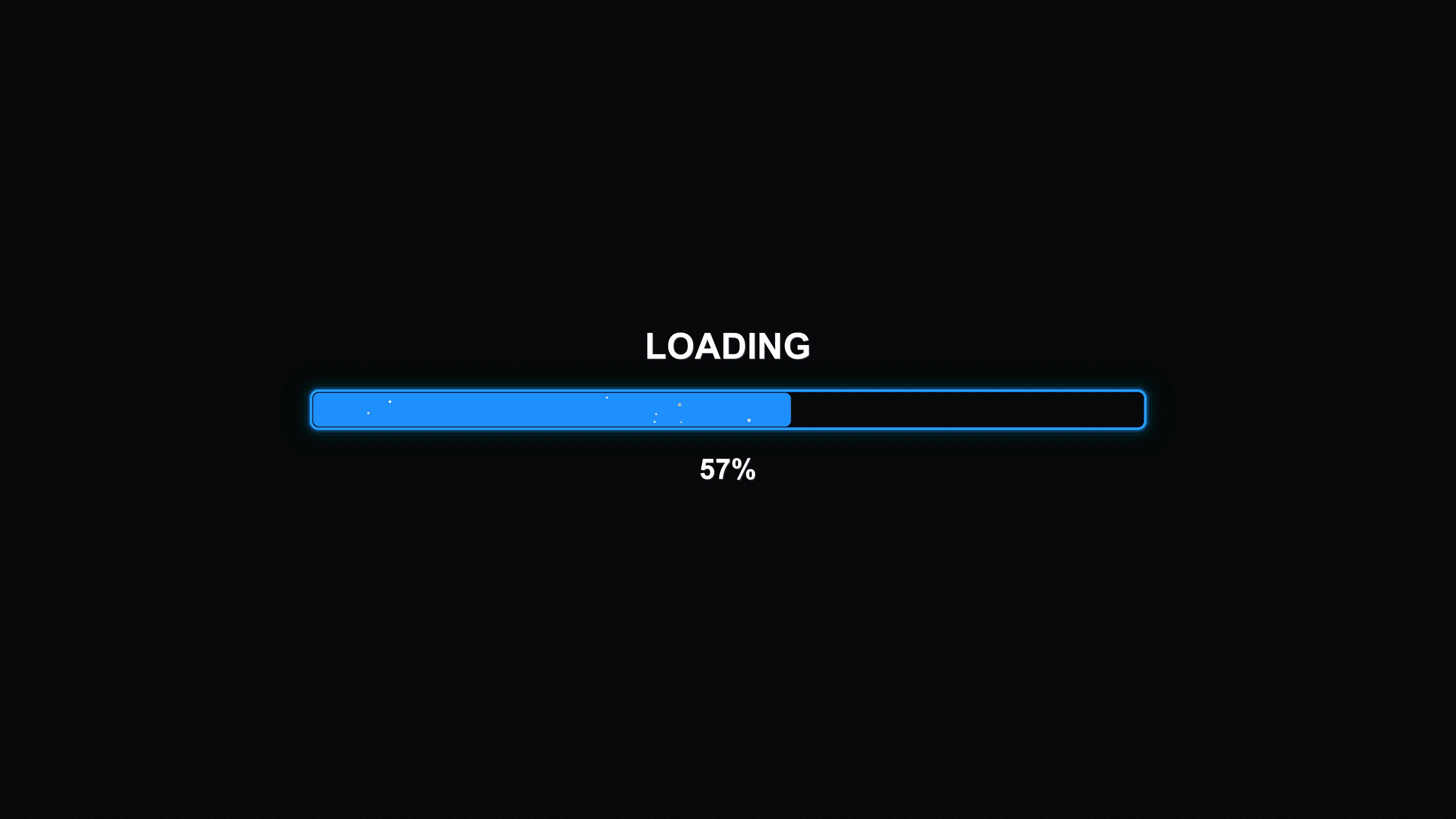 Stylish modern progress bar animation with vibrant colors showing loading status at 100 percent completion