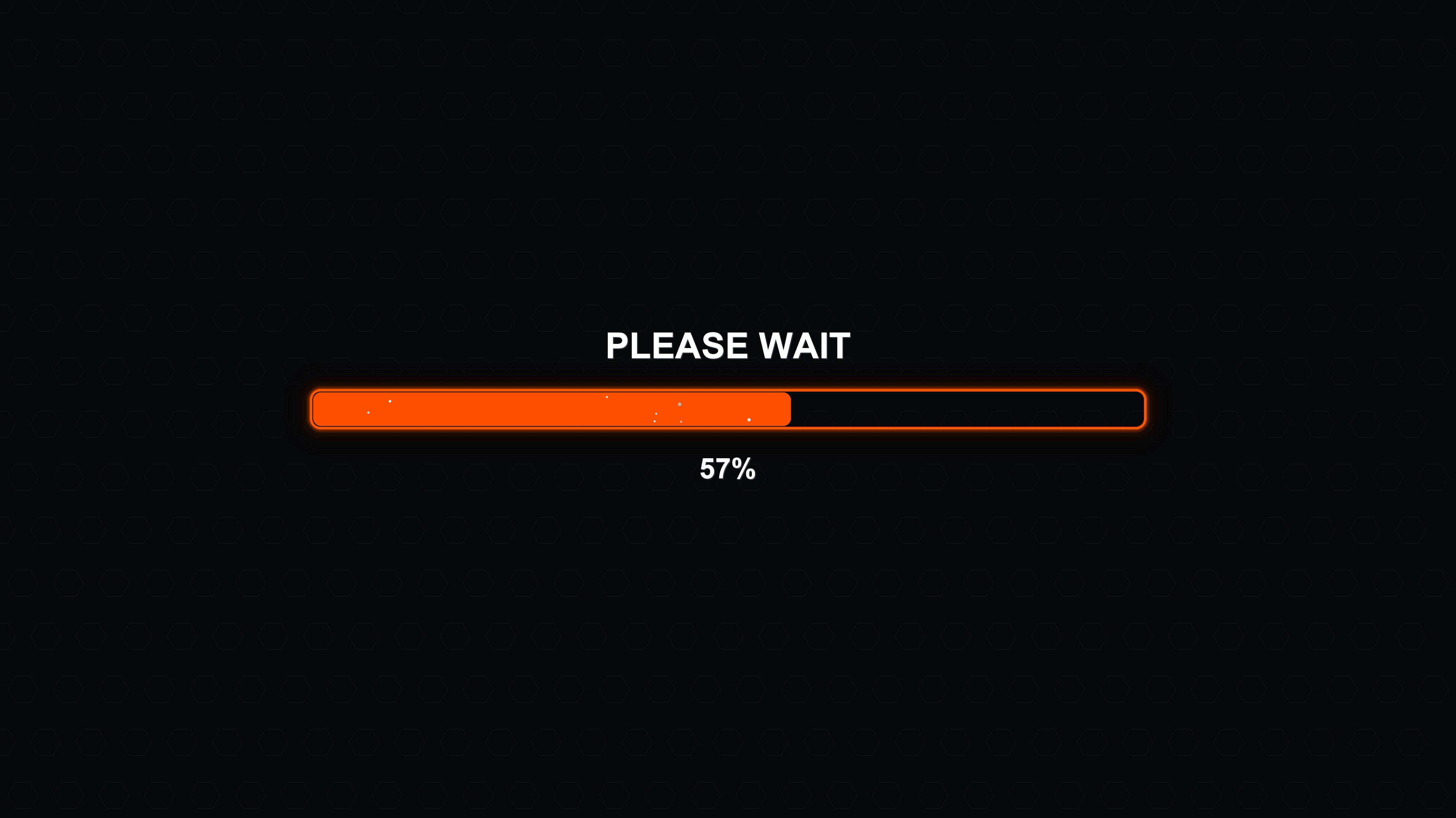 Modern progressbar animation shows waiting status with vibrant colors in a simple design on a dark background
