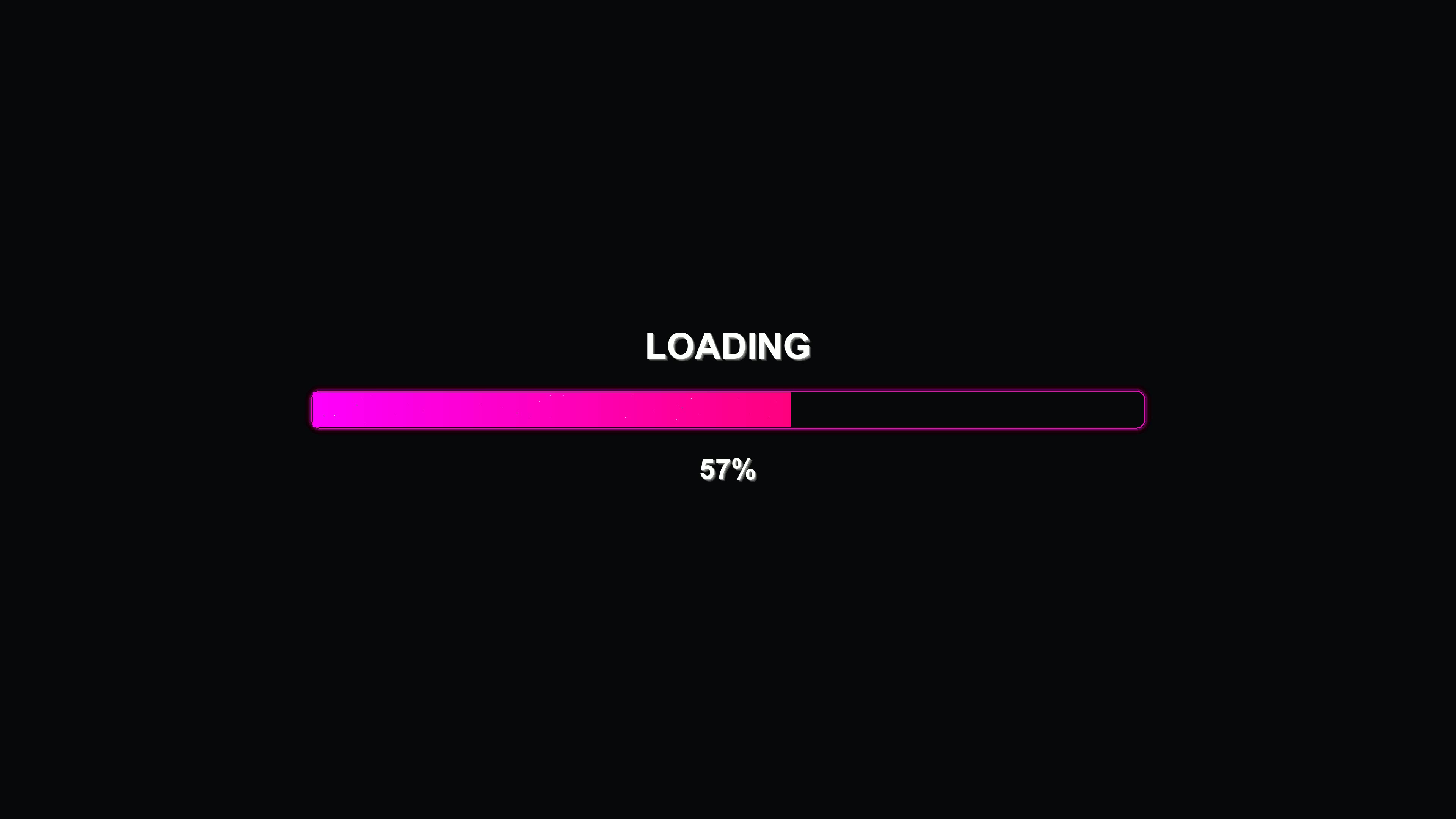 Modern style progress bar animation for waiting periods during video playback showing loading status clearly on screen