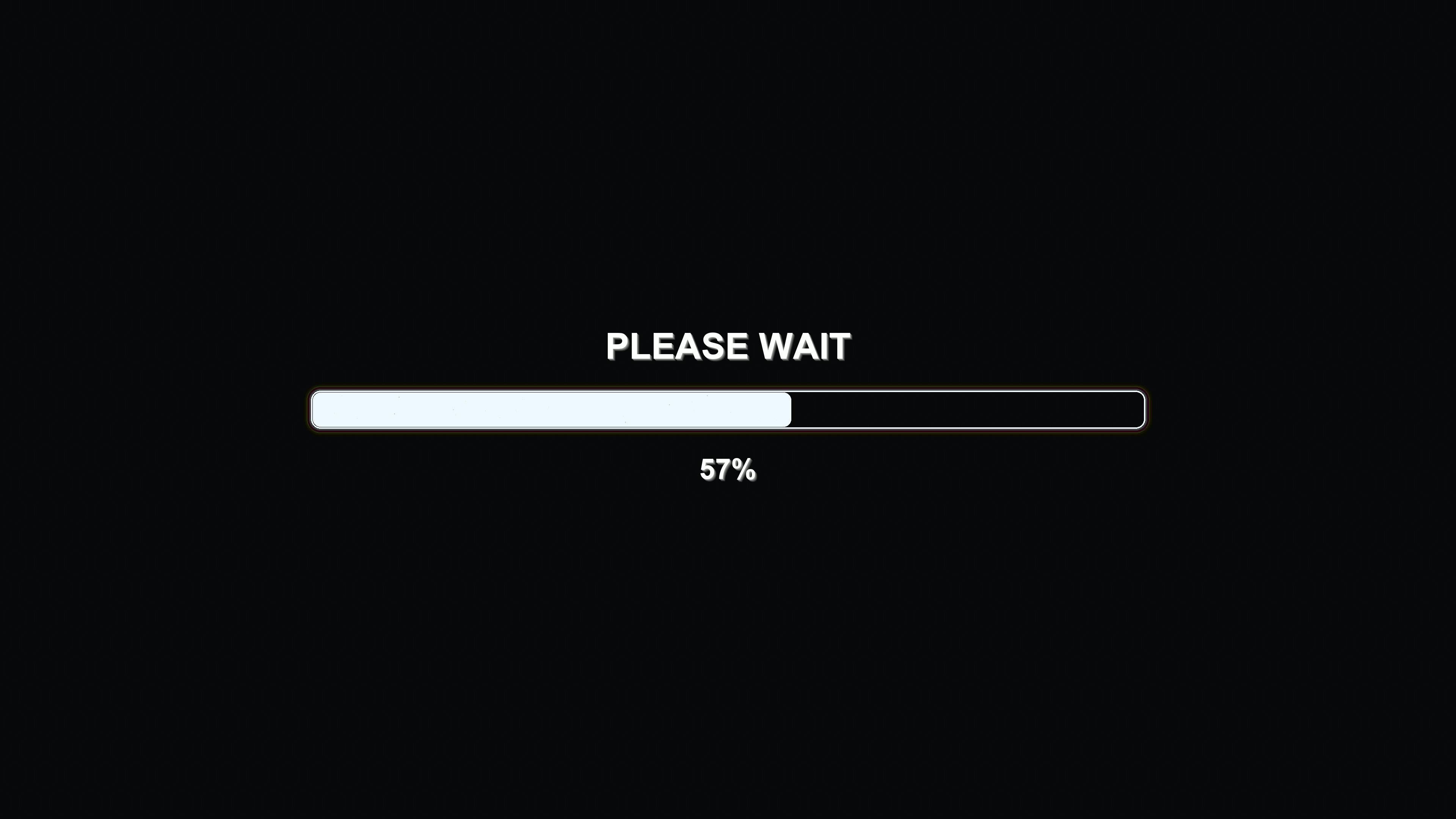 Waiting period with modern style progress bar animation showing full completion