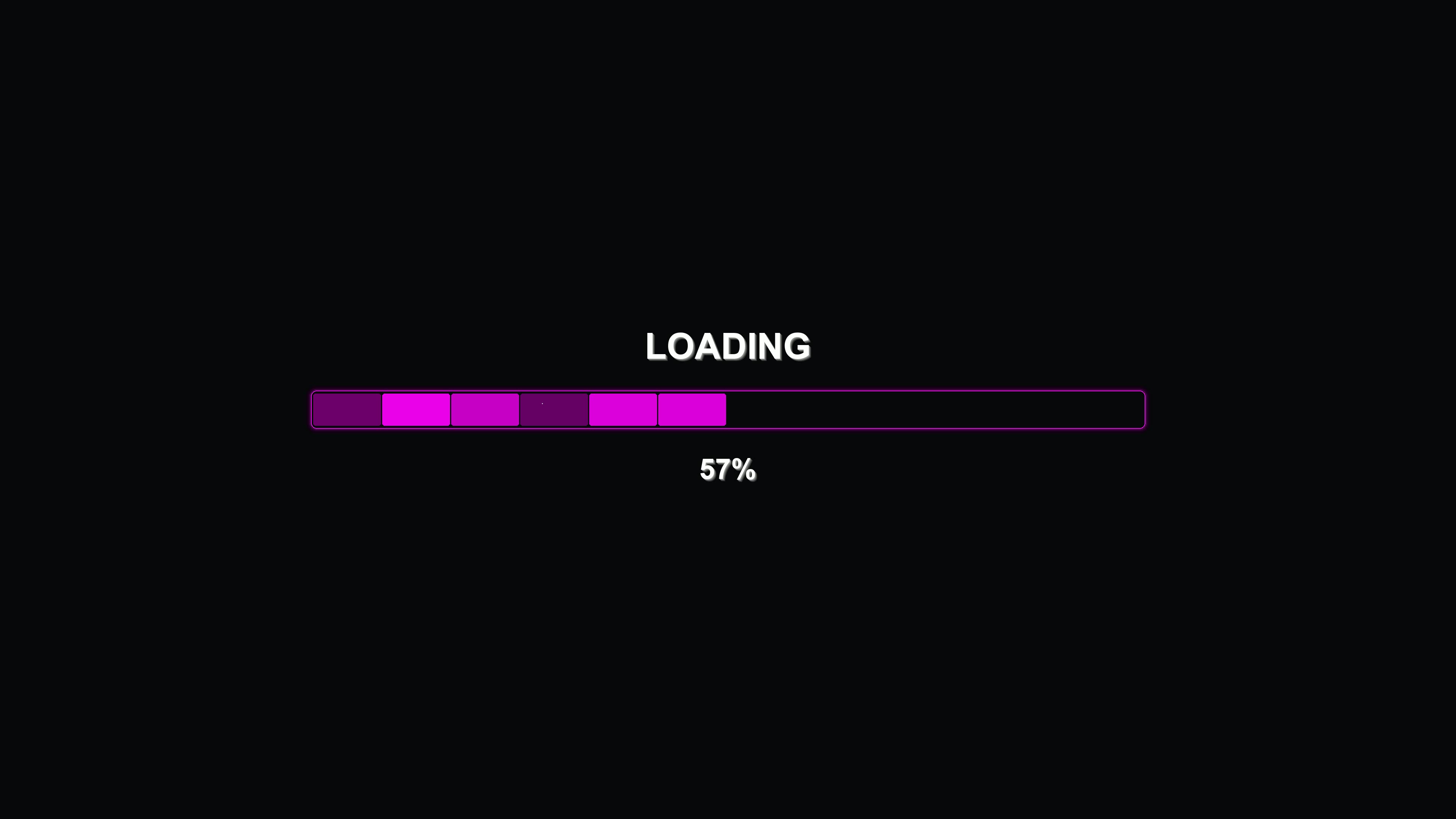 Modern progress bar animation shows loading status without delay in waiting periods