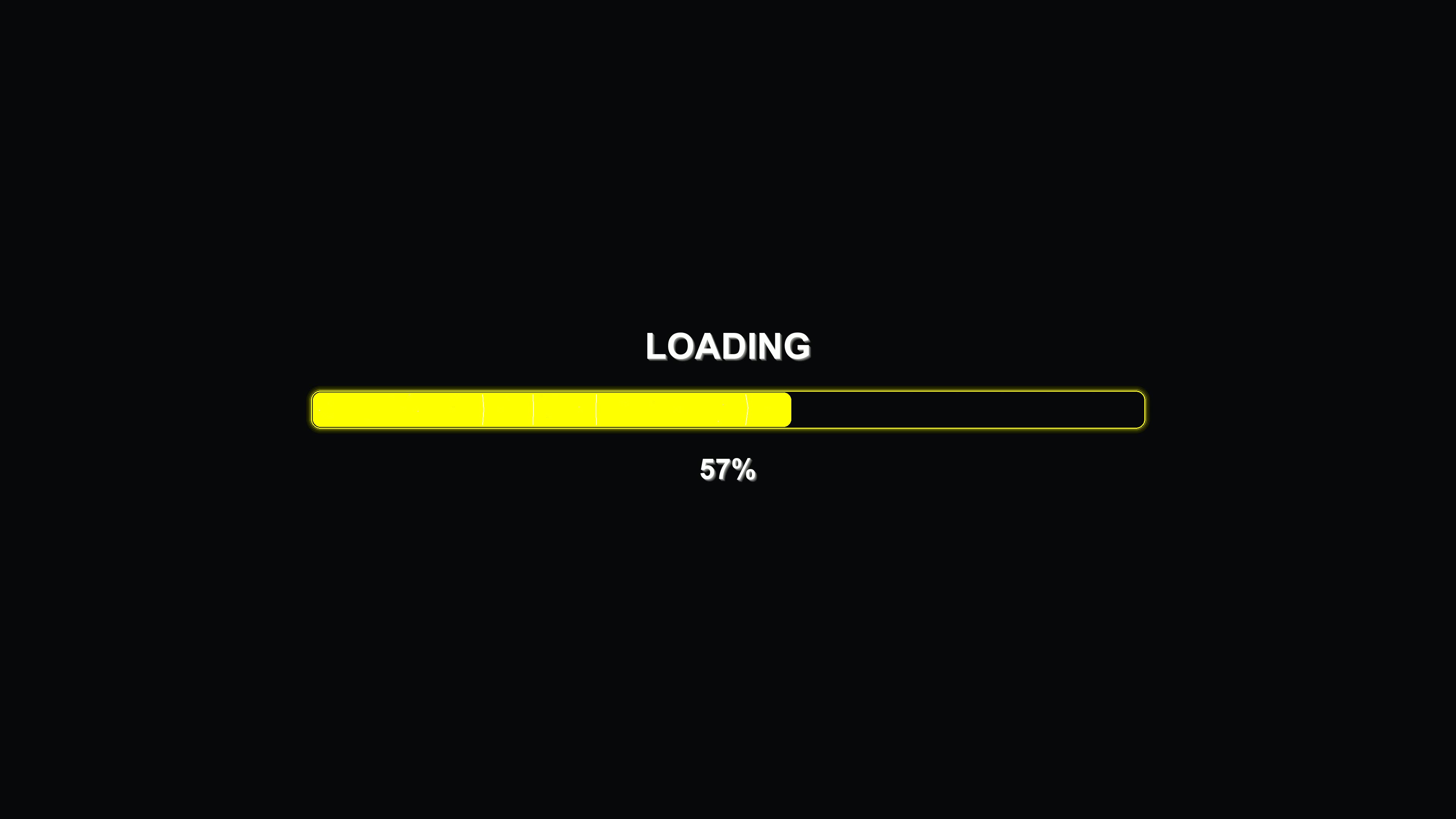 Modern progress bar animation showing waiting periods and loading status in a sleek style without distractions or interruptions