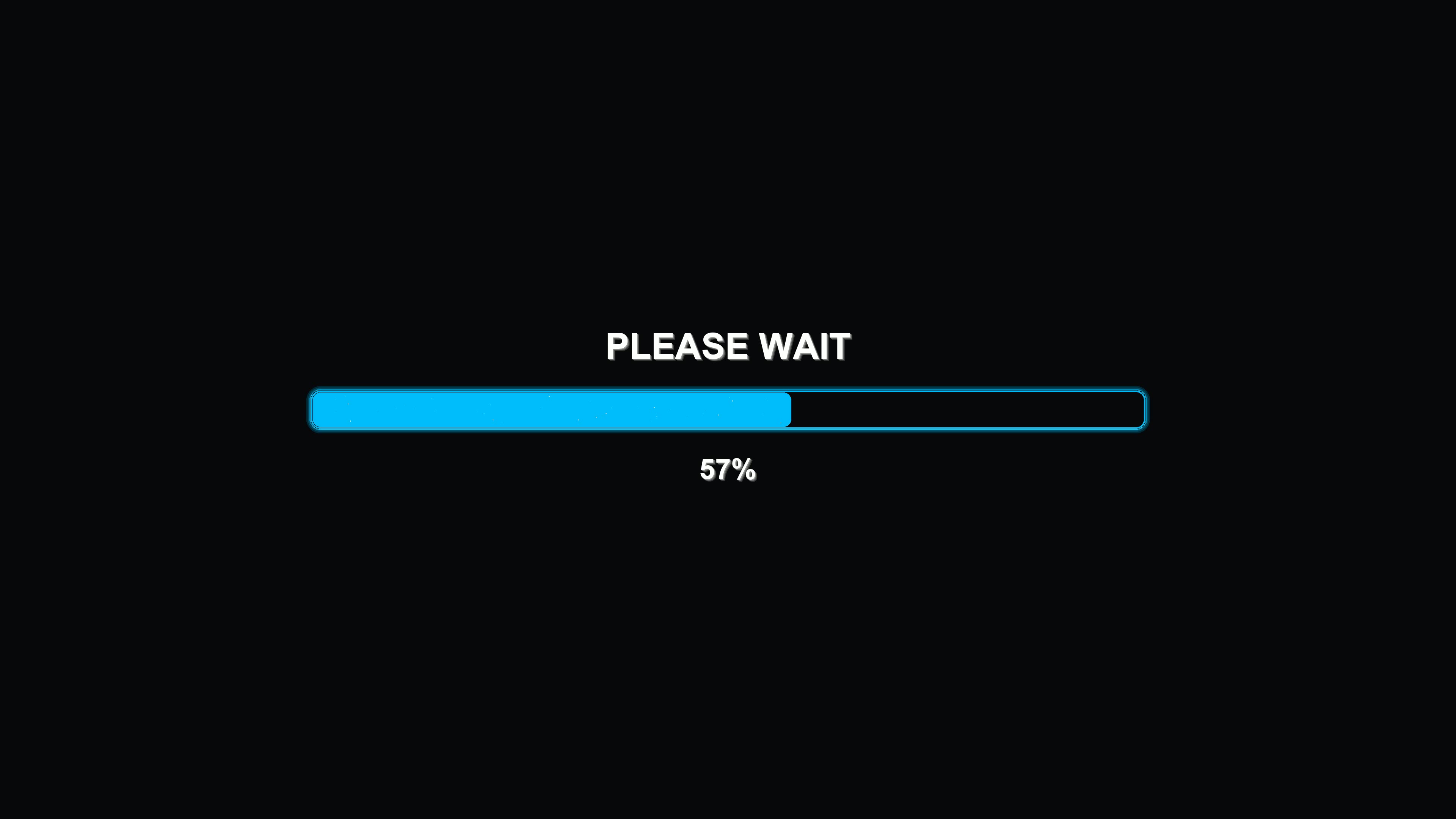 Modern progressbar animation shows waiting status and completion process for loading data
