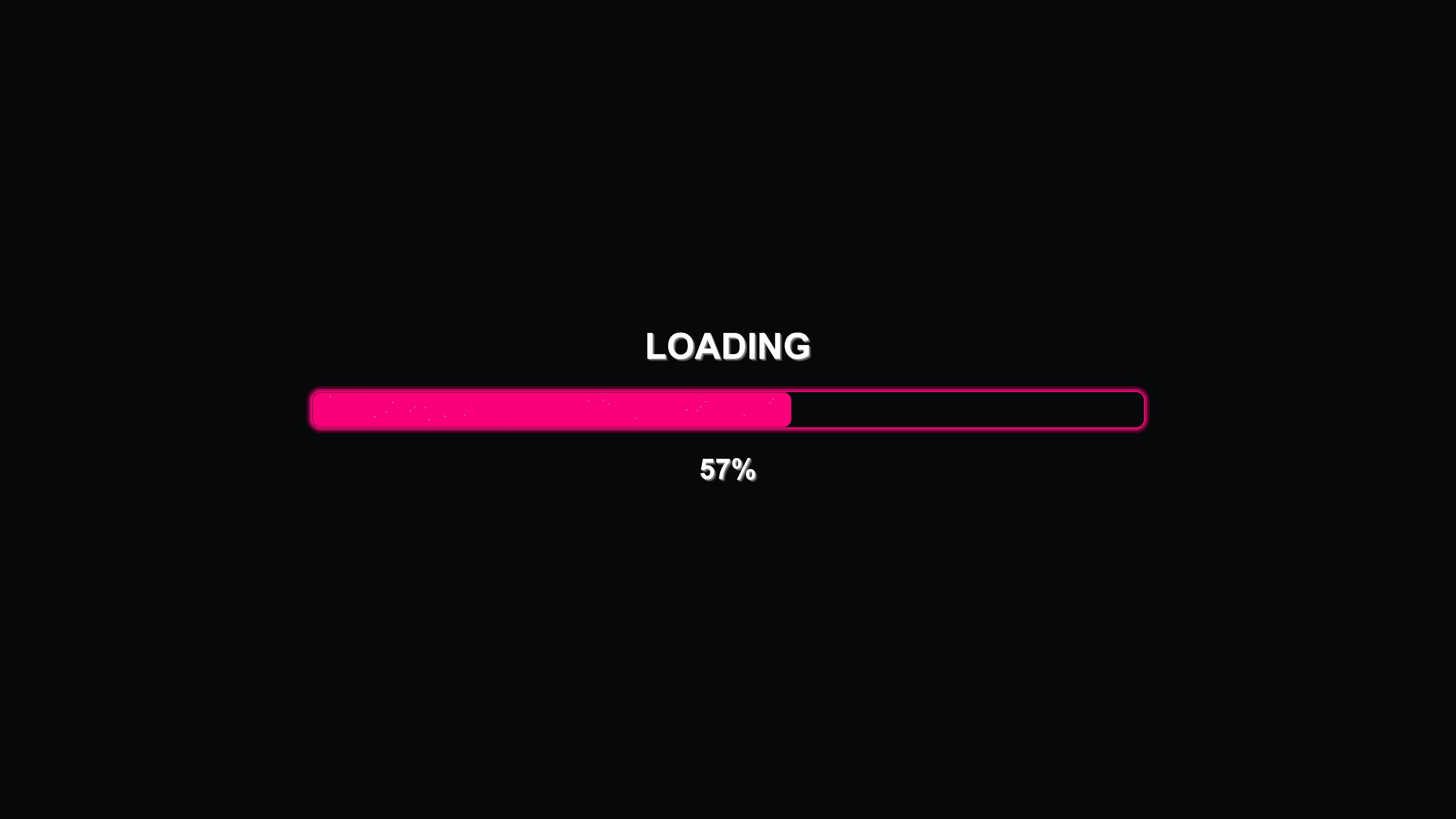 Modern progress bar animation used for displaying waiting periods in various applications