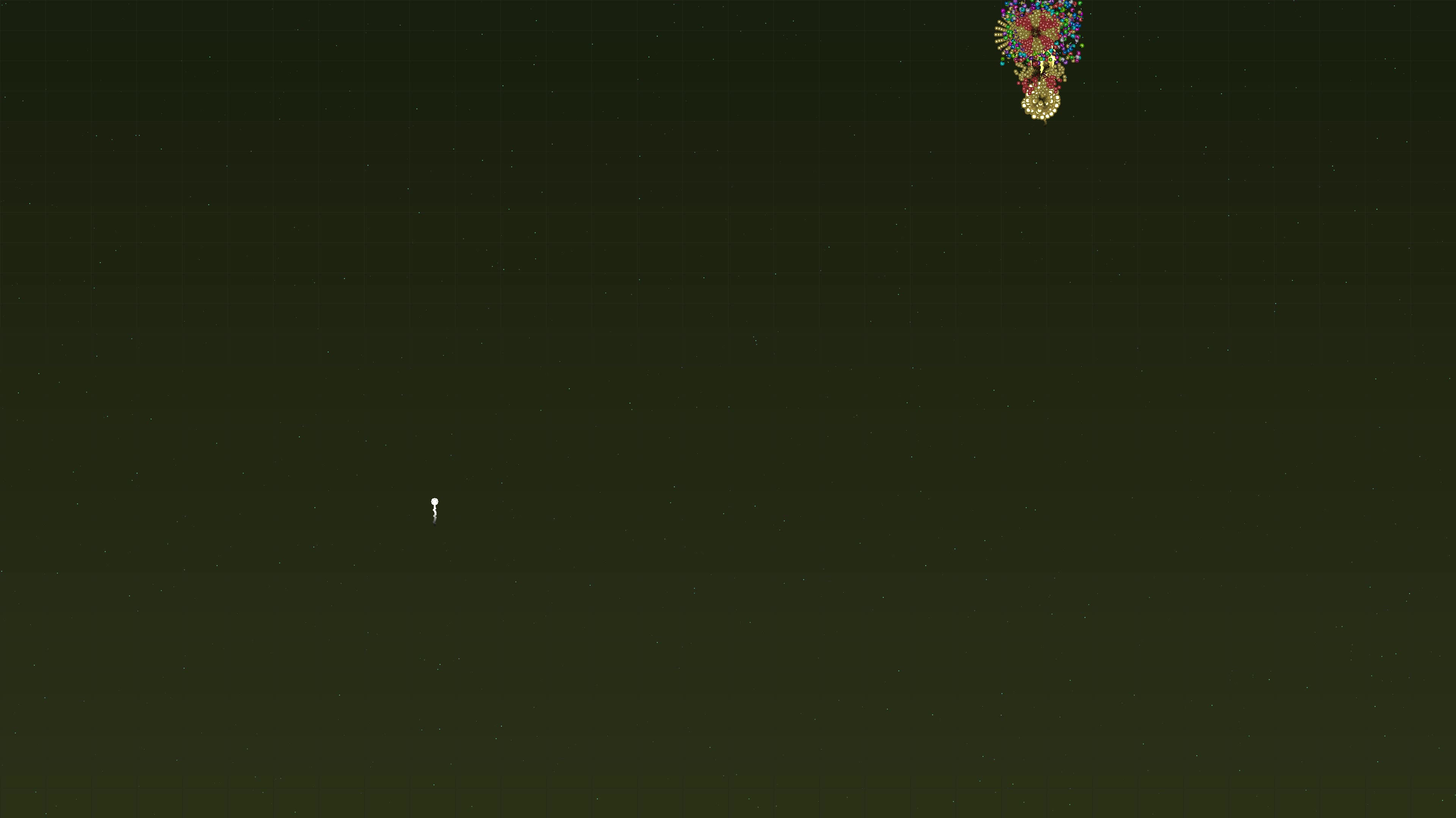 Neon glow effect firework display with glitter sparks creating a vibrant scene during a night celebration