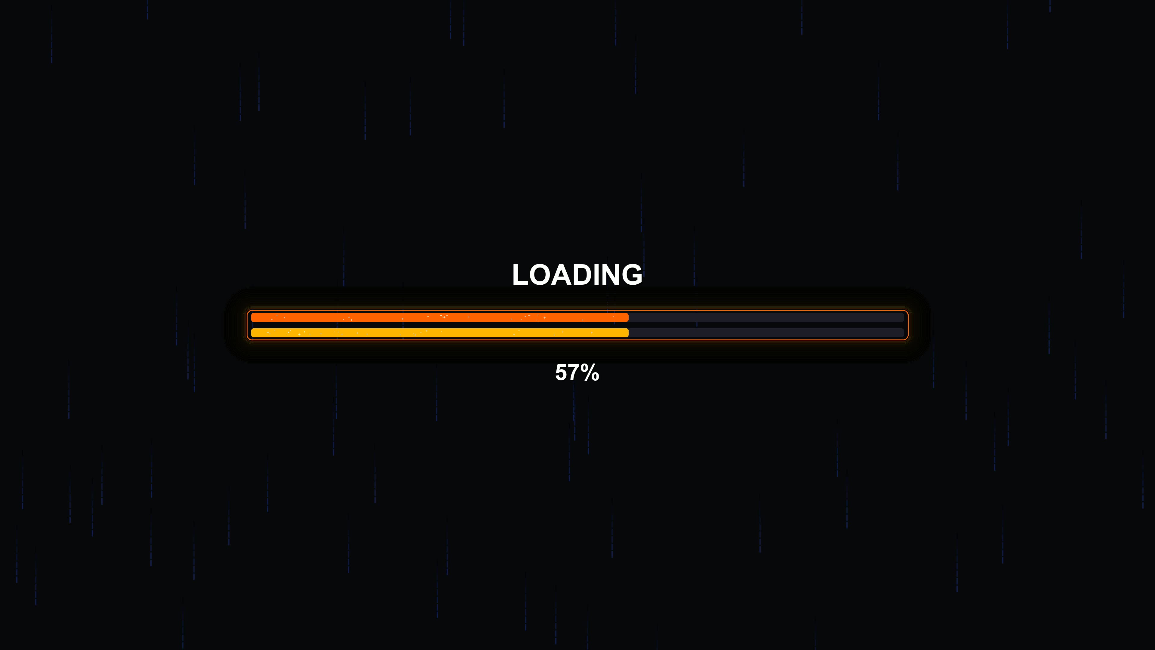 Progress bar animation in modern style for waiting periods in online applications or games