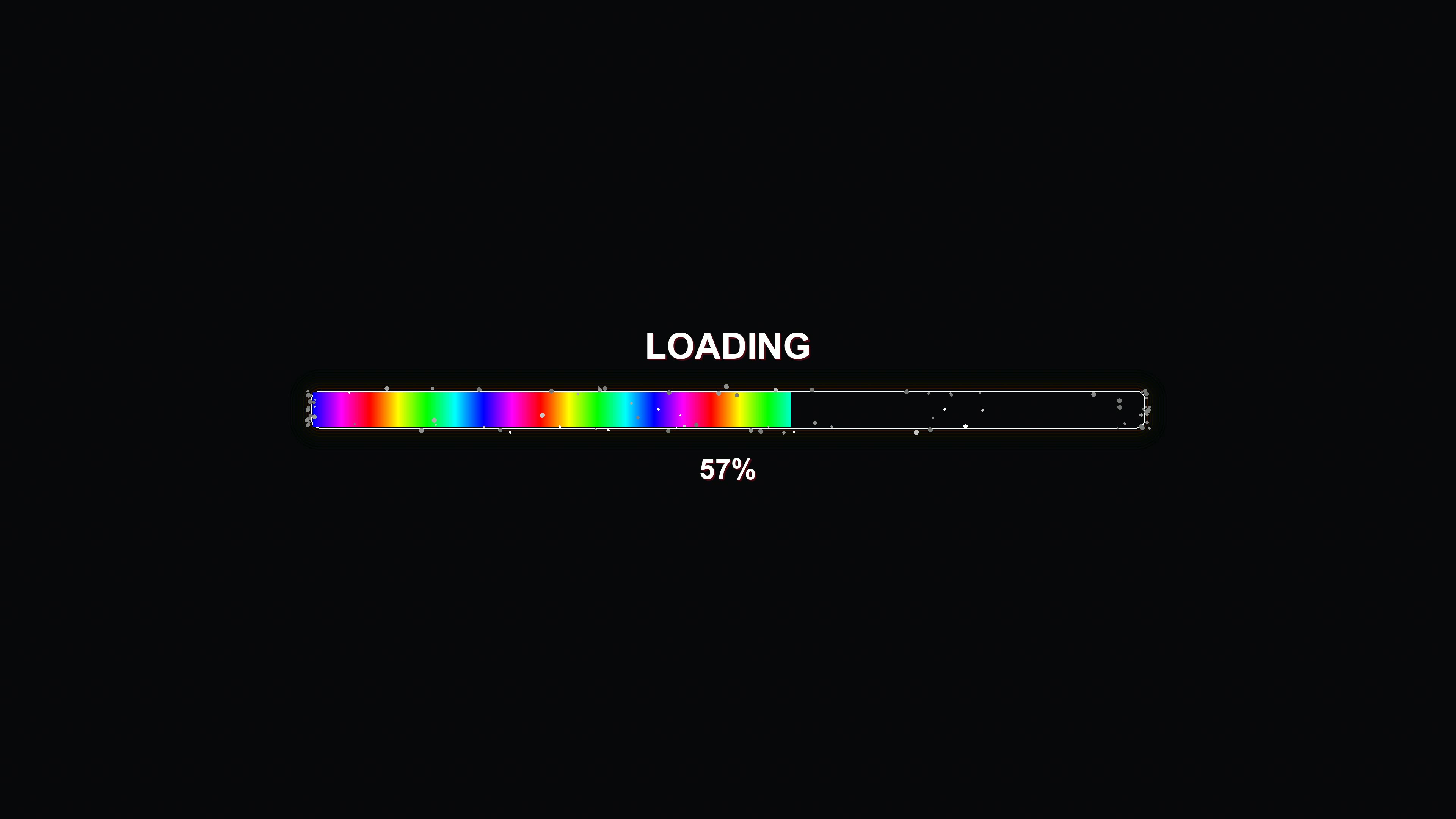 Modern progressbar animation shows loading status with colorful design for waiting periods in various applications and websites