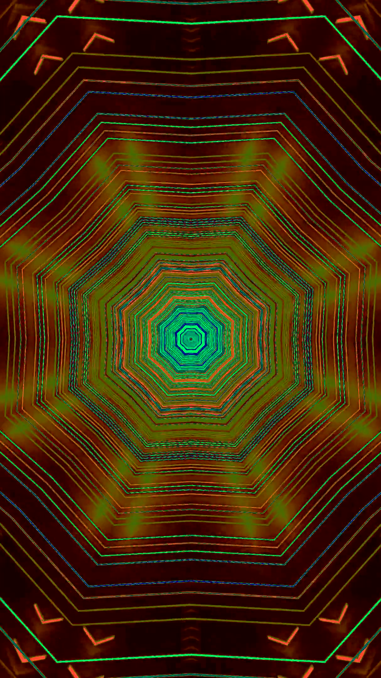 Colorful tunnel loop screensaver provides a captivating visual experience