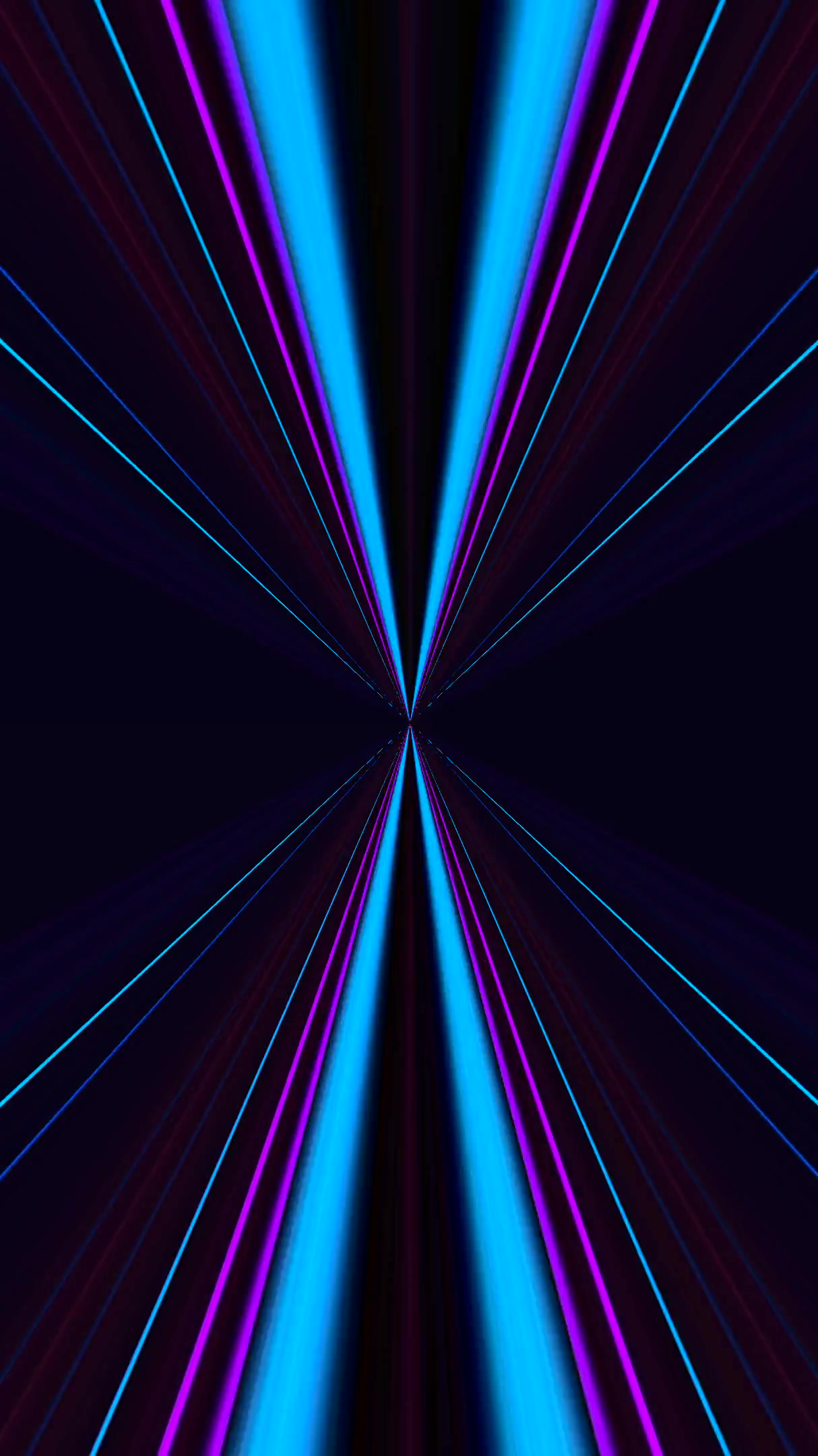 Vivid tunnel video loop screensaver displaying colorful beams of light in a seamless motion