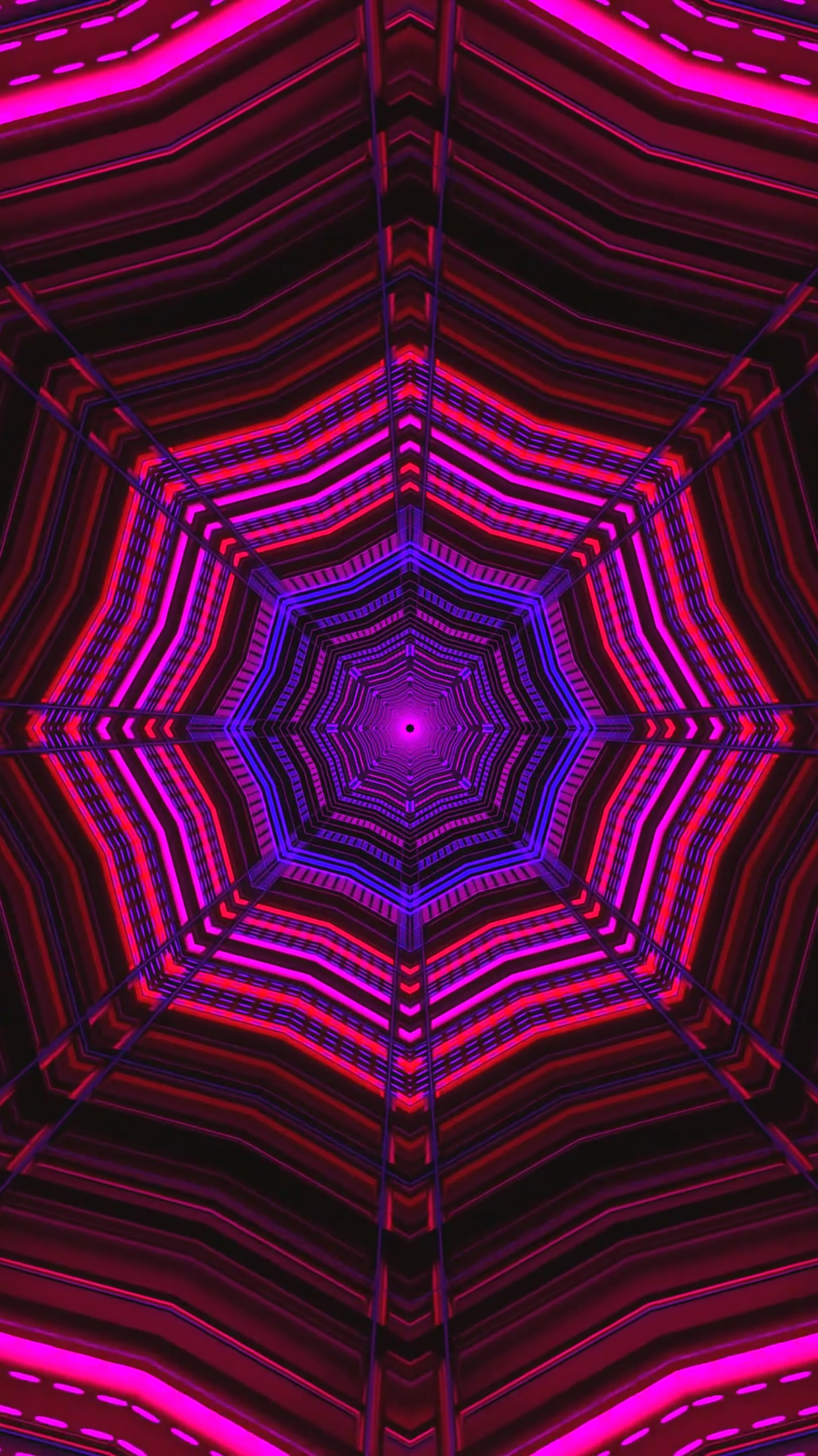 Tunnel video vj loop screensaver creates a seamless visual experi