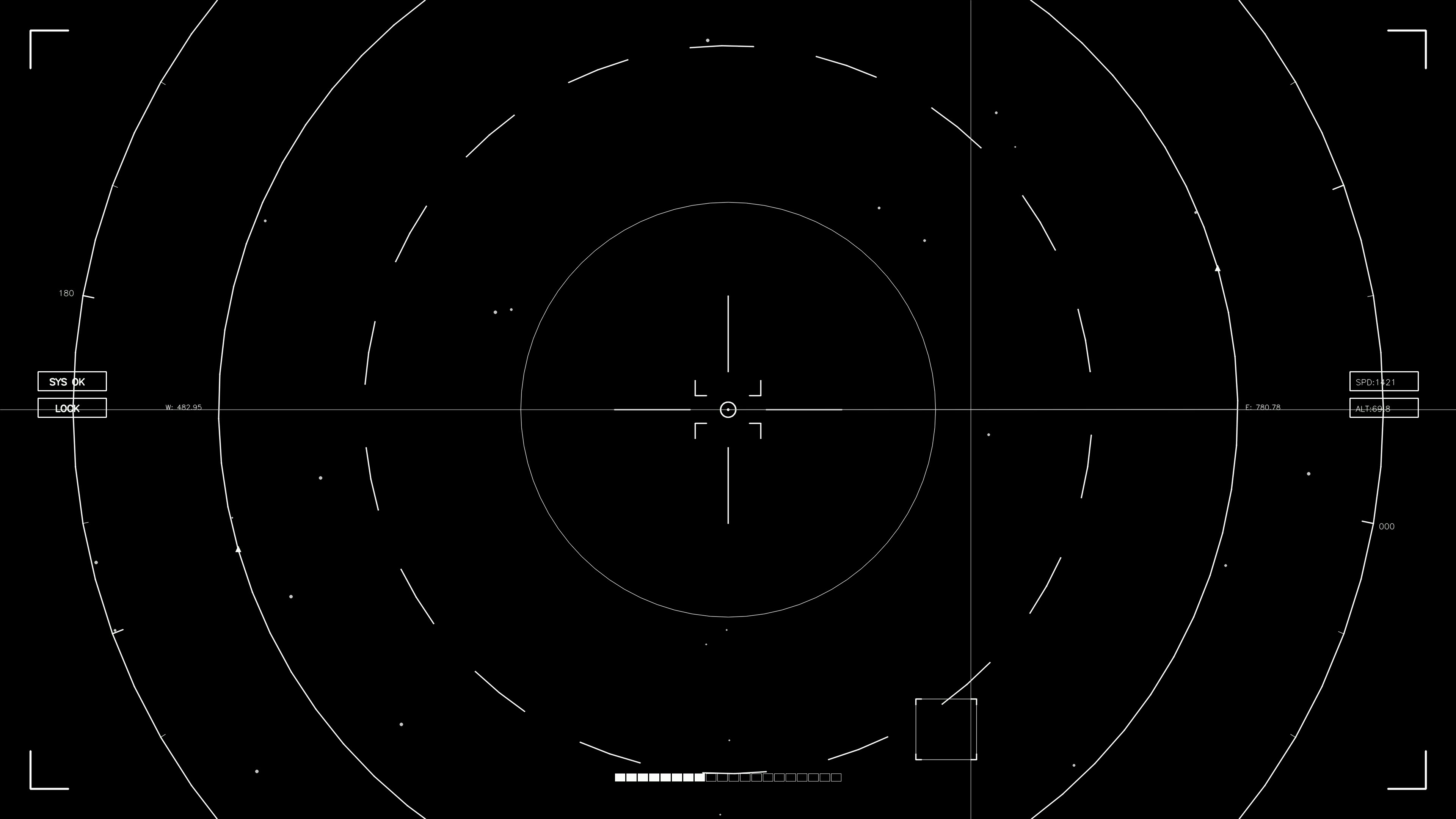 Hud elements animation used for web design and sci-fi video editing to enhance visual experience