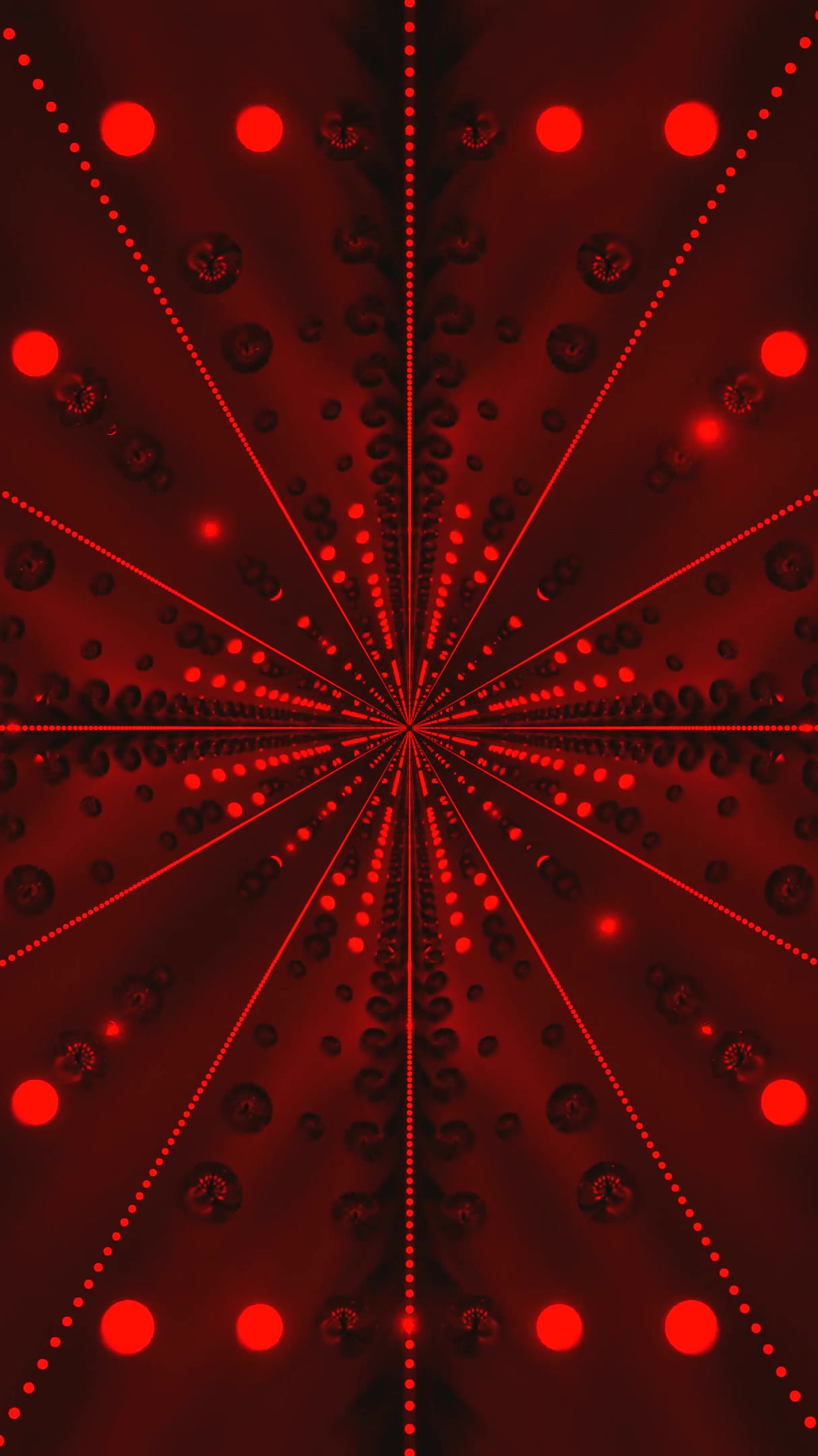 Tunnel video vj loop screensaver with seamless red patterns and dynamic motion effects for immersive experiences