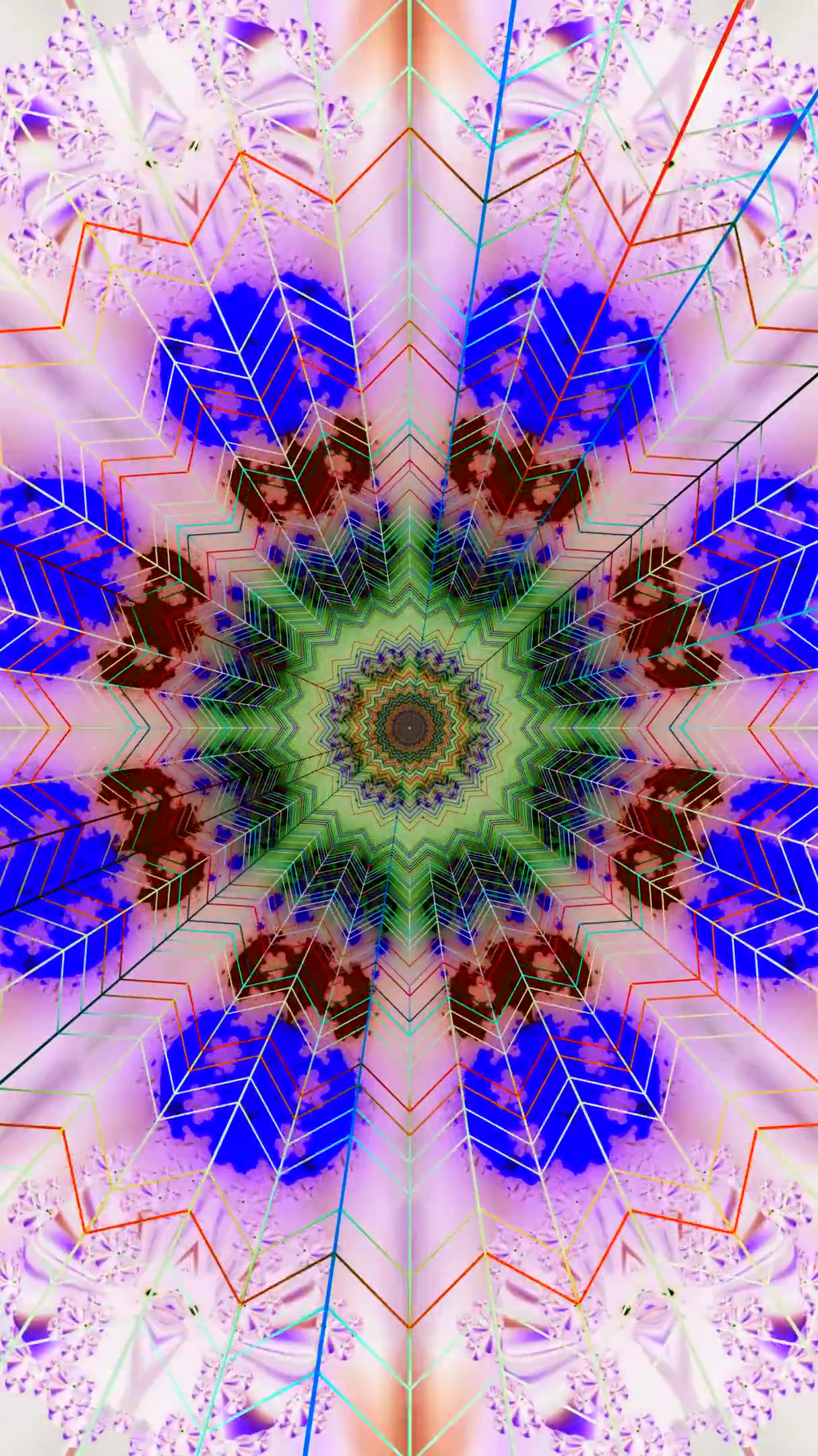 Colorful tunnel video vj loop screensaver creates a vibrant and e