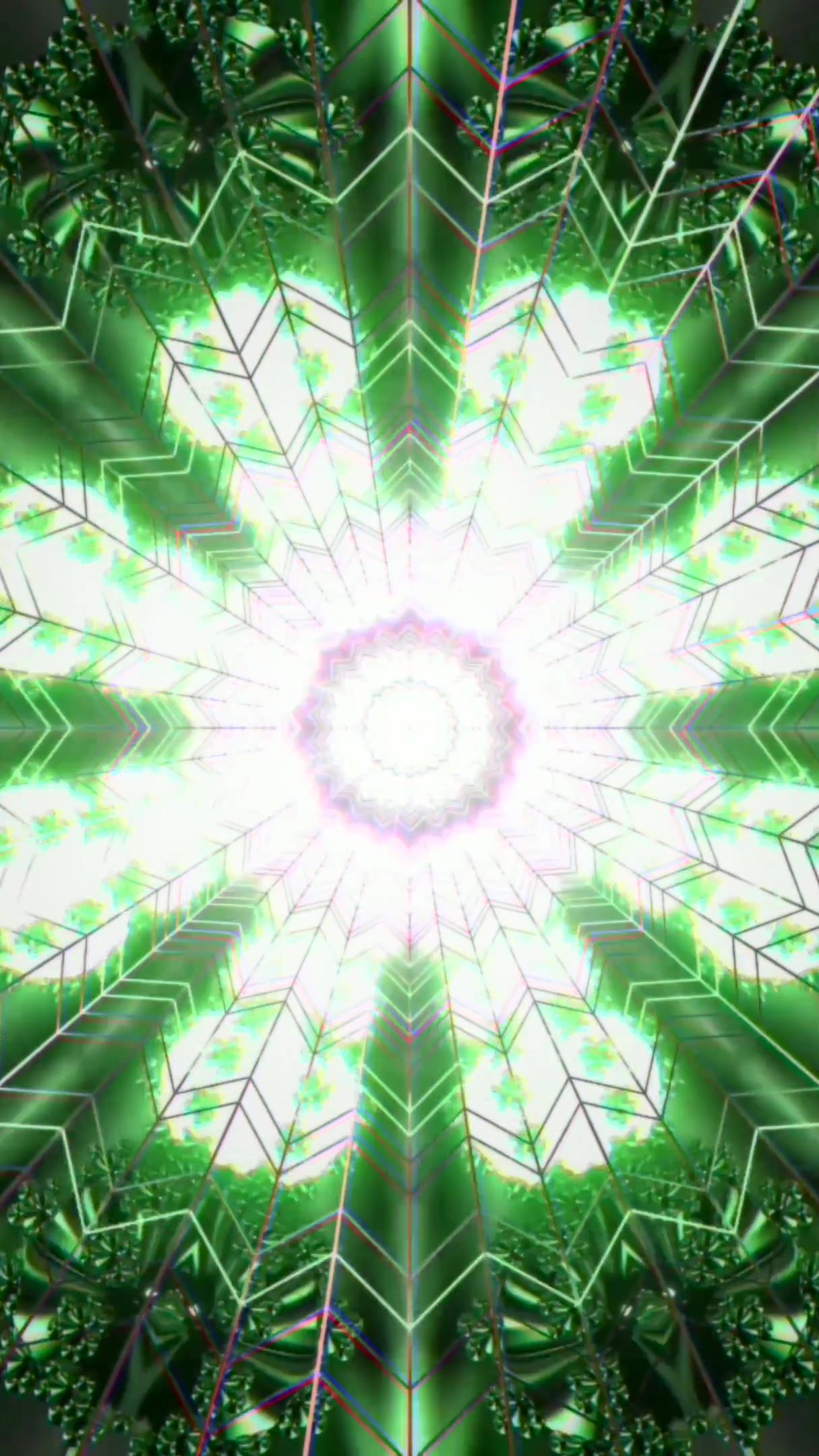 Vibrant tunnel video loop screensaver creating a seamless and mes