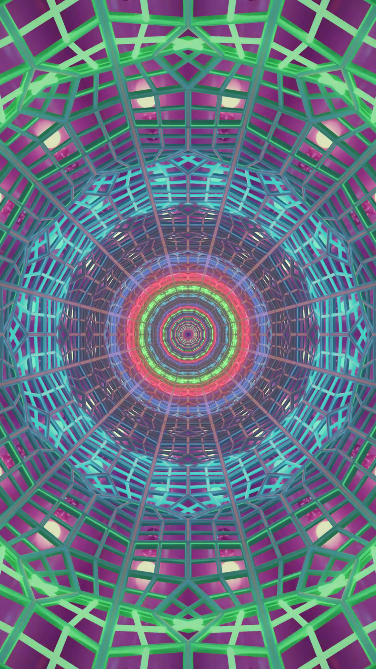 Endless tunnel video vj loop creates a mesmerizing visual experie