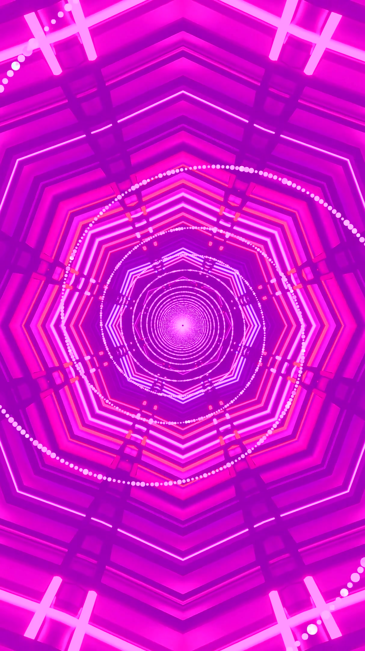 Colorful tunnel vj loop screensaver creates mesmerizing illusions