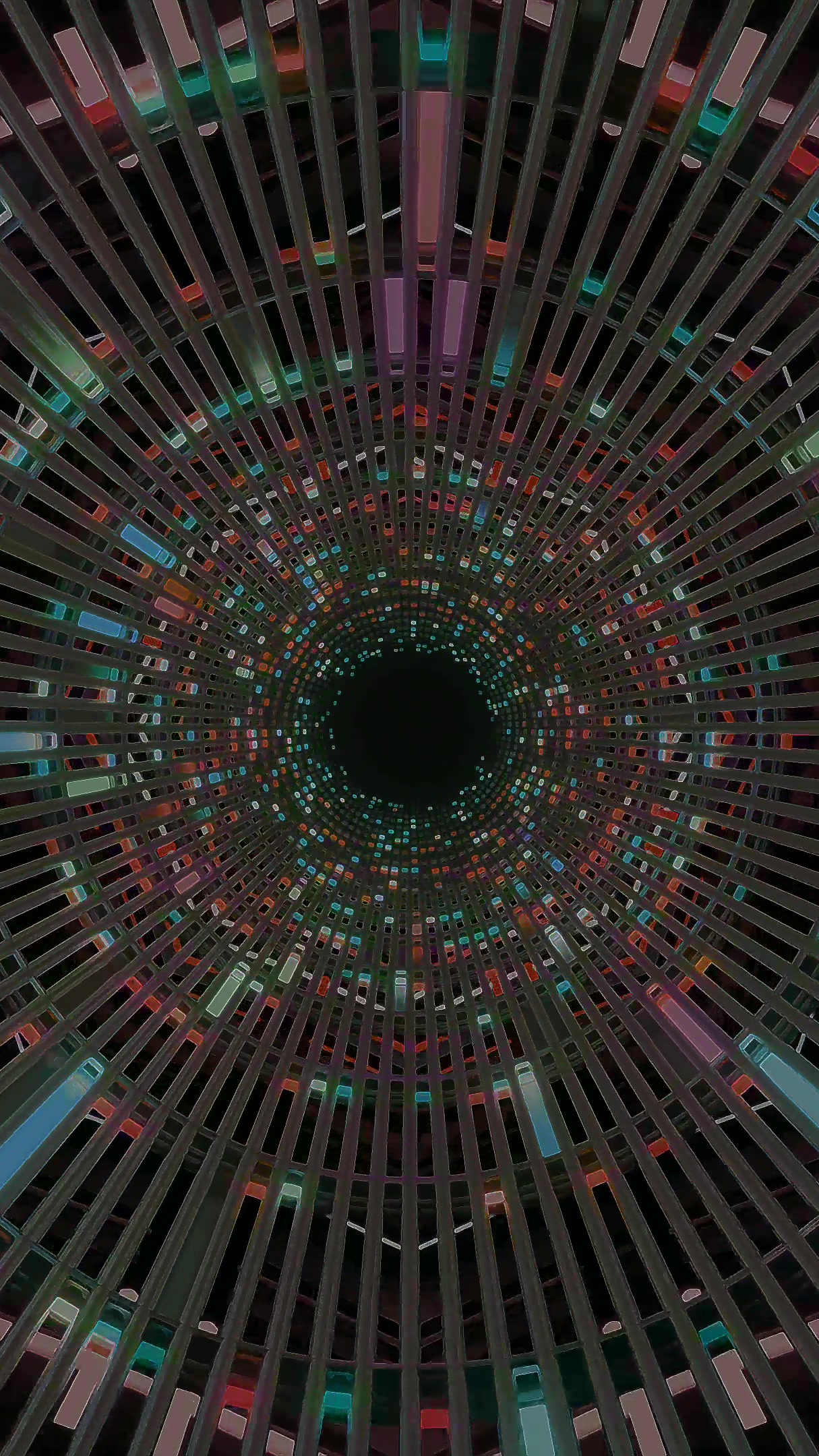 Dynamic tunnel video vj loop screensaver featuring vibrant colors and seamless motion for an immersive experience