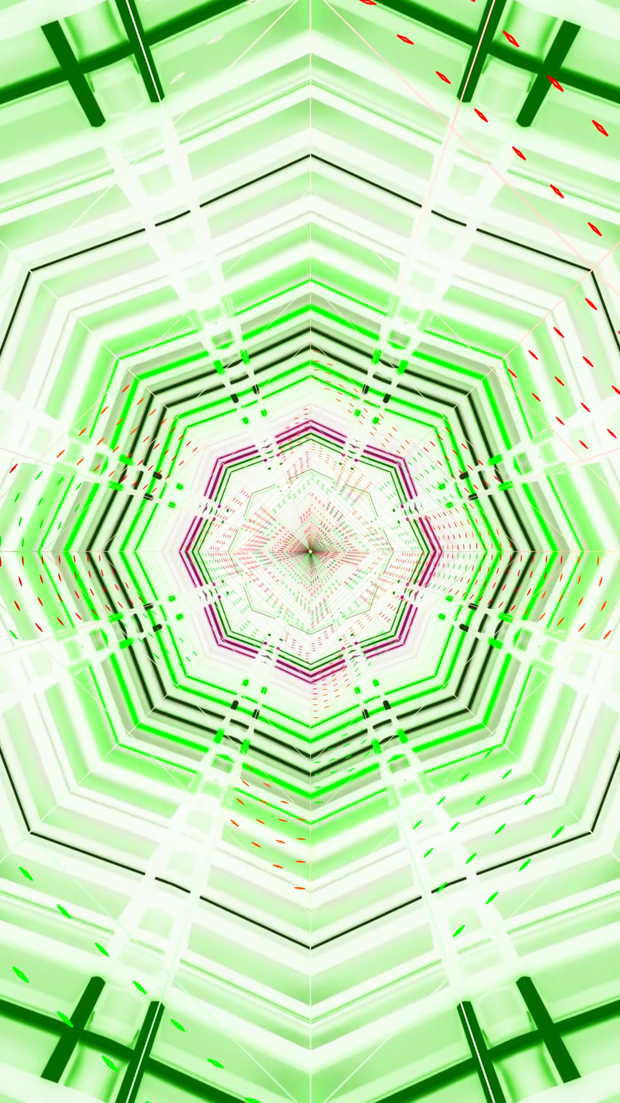 Vibrant tunnel video loop with seamless motion creating an immers