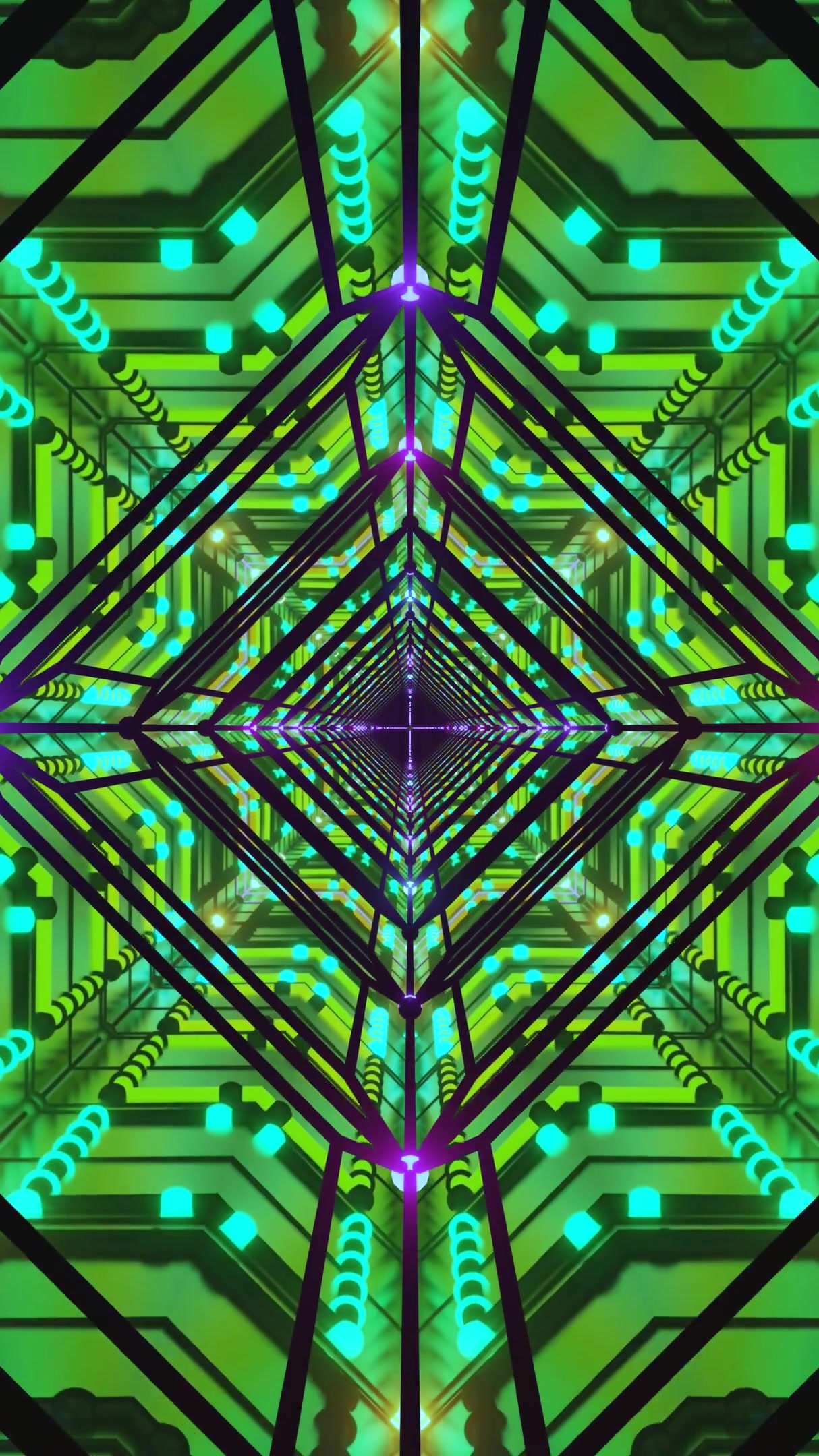 Tunnel video vj loop screensaver creates a seamless visual experi