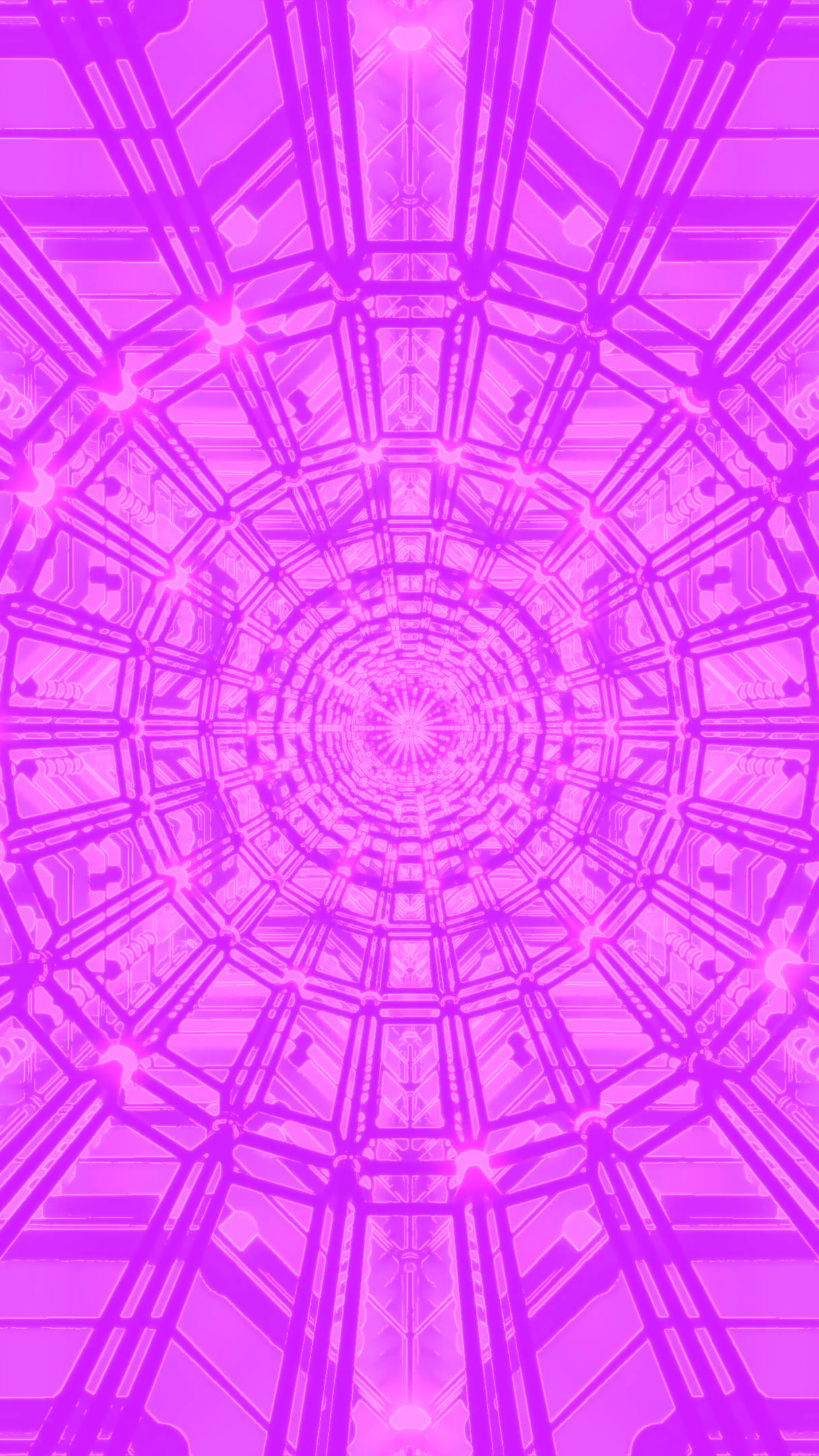 Colorful tunnel video loop screensaver offering immersive visual experience