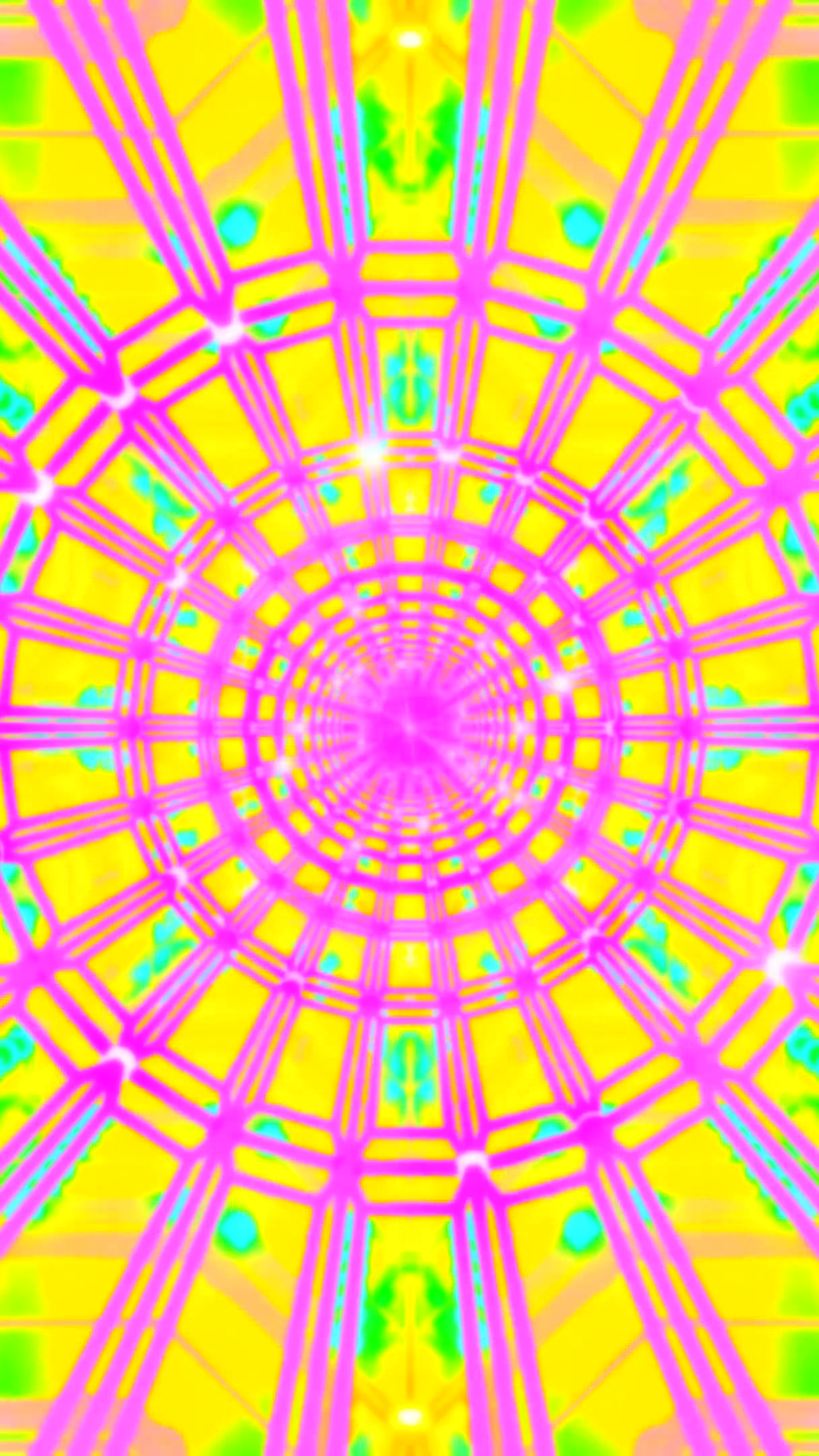 Colorful tunnel video loop showcasing seamless motion and vibrant patterns for captivating screensaver experience