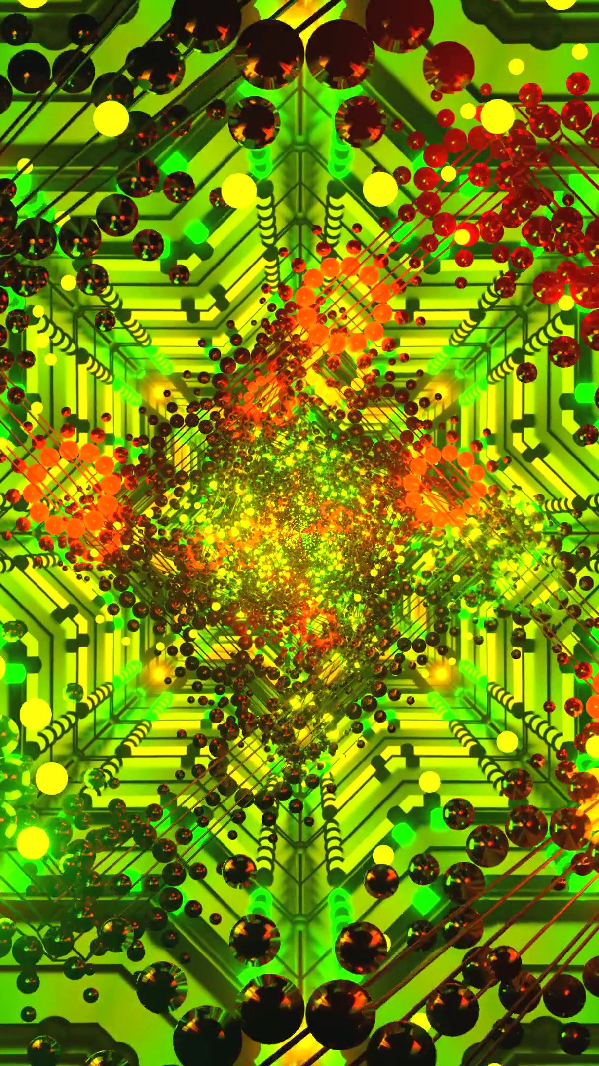 Tunnel video vj loop screensaver creates a vibrant and dynamic di