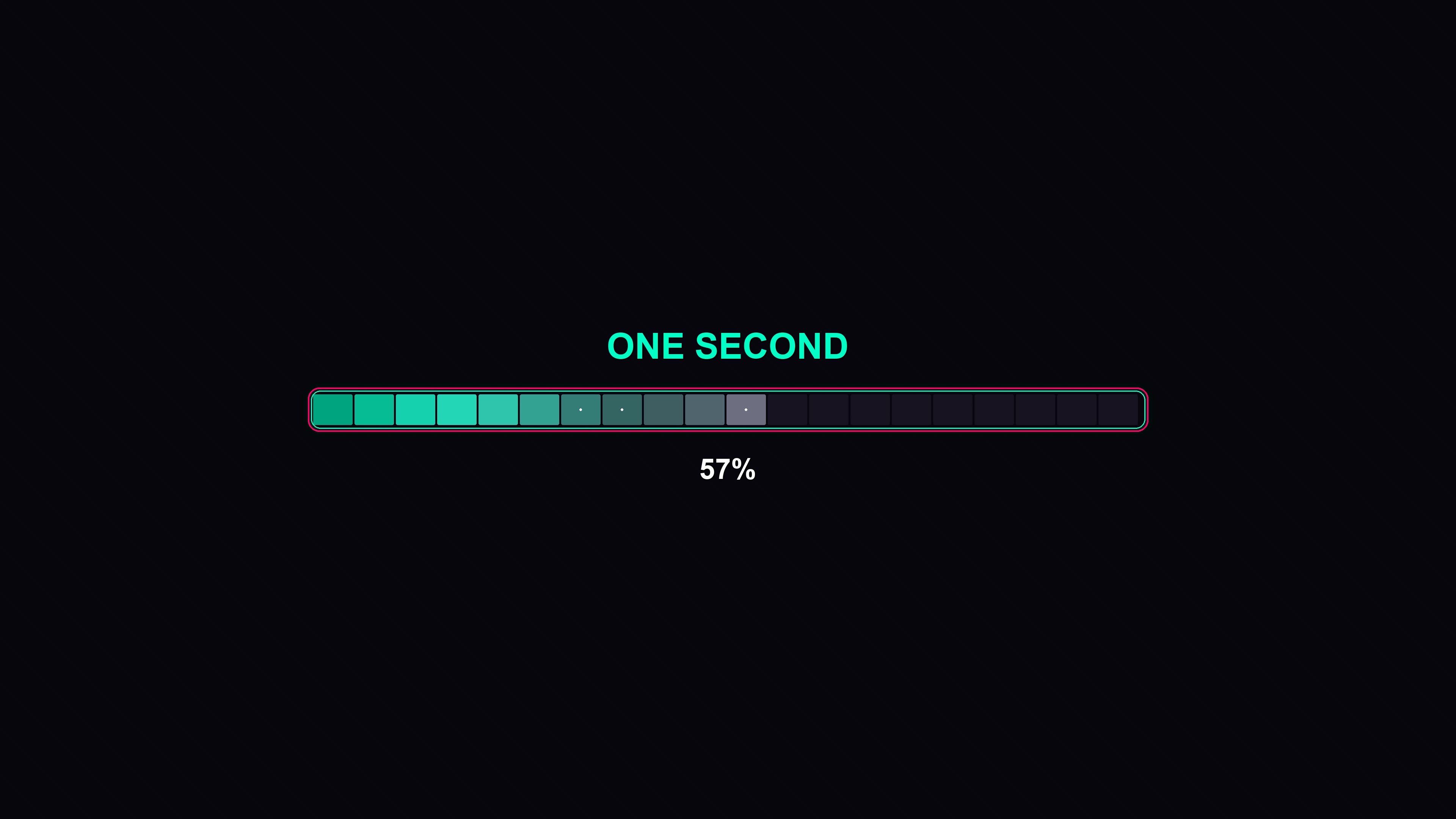 Stylish modern progress bar animation shows vibrant colors and smooth transitions in a digital environment