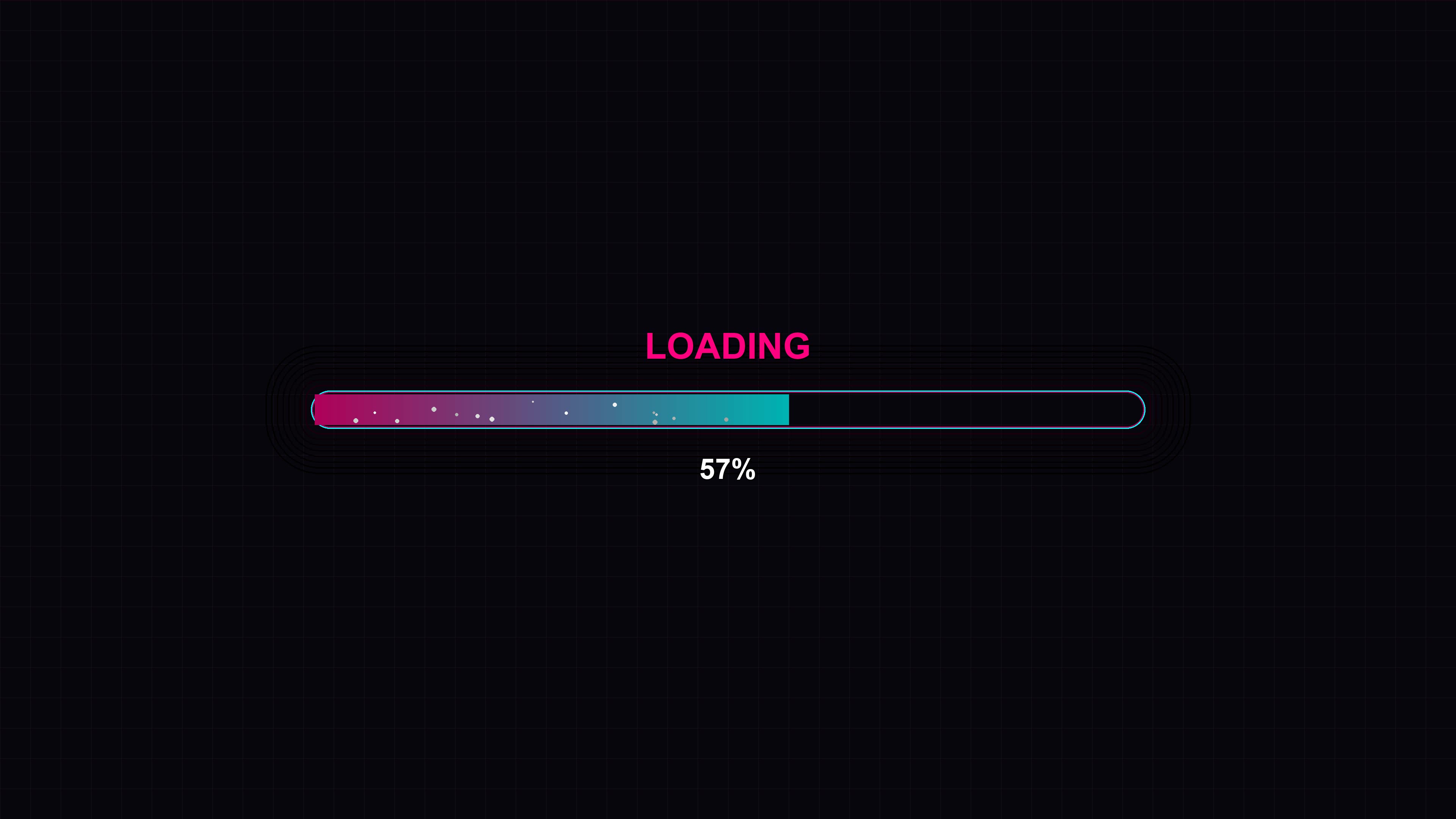 Stylish modern progressbar animation with vibrant colors for digital loading display at any time of day