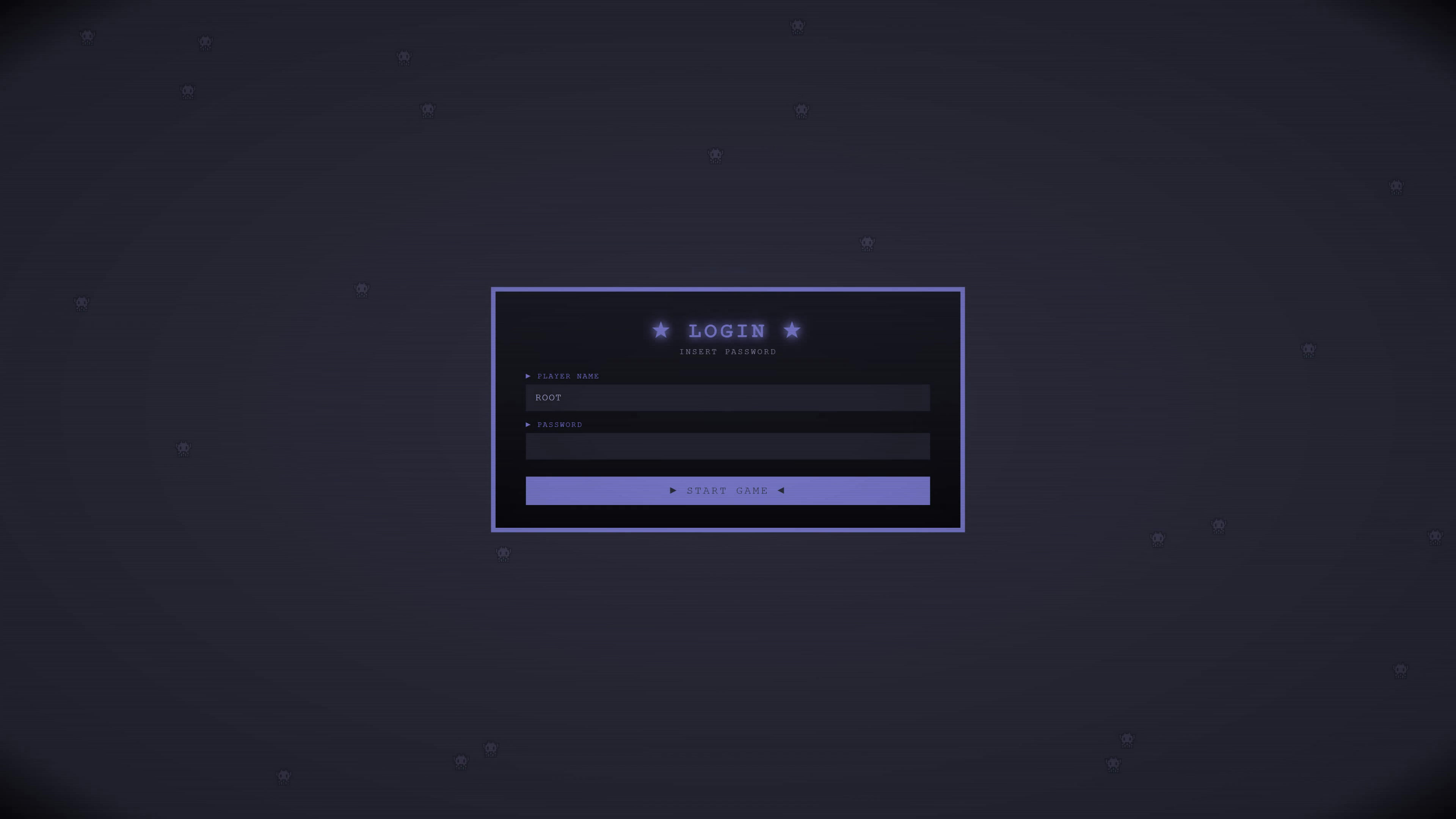 Admin computer login animation showing a system being accessed and hacked in a digital environment with high security threats