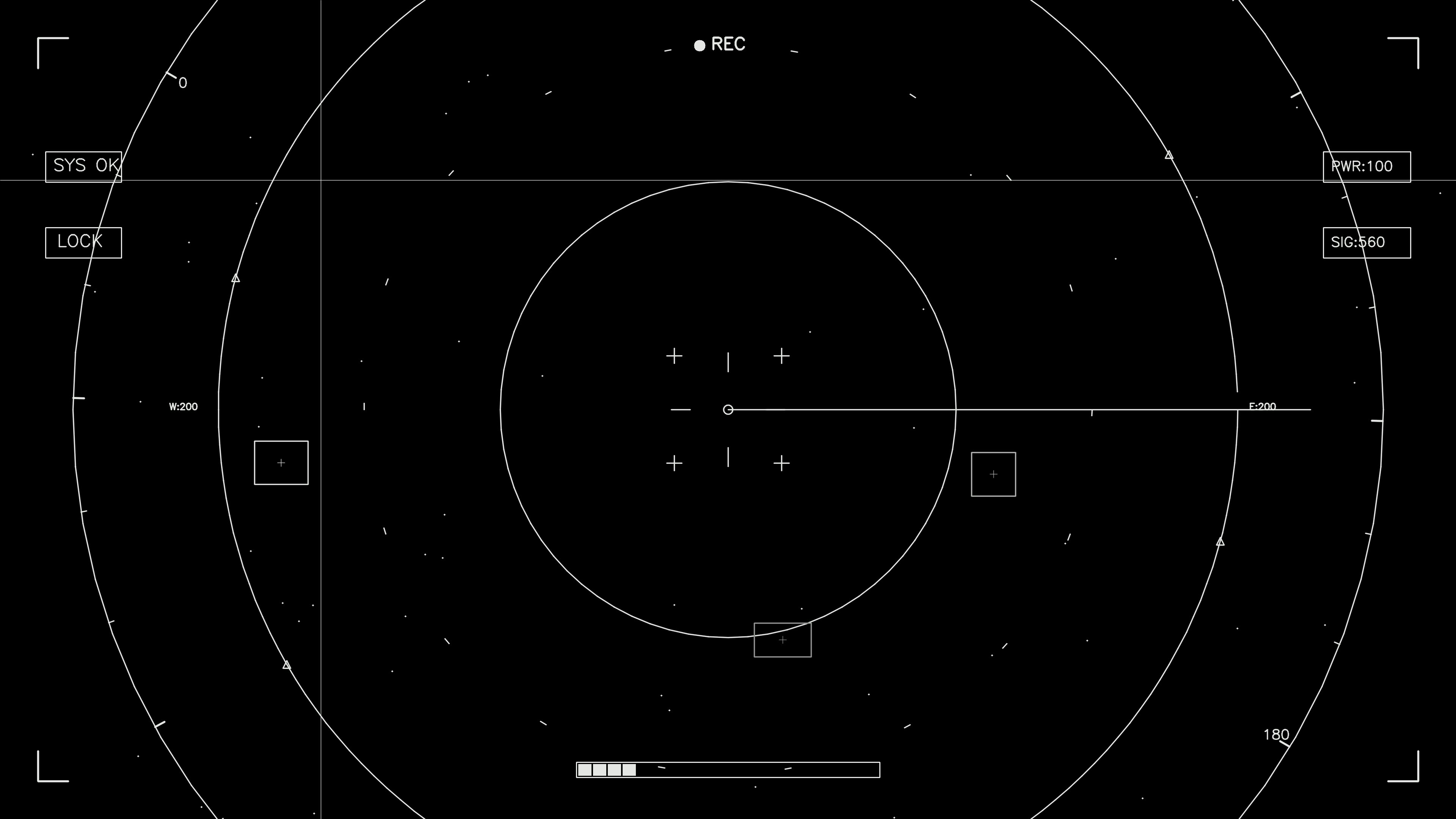 Hud elements animation used by web designers and video editors for science fiction themes in digital projects