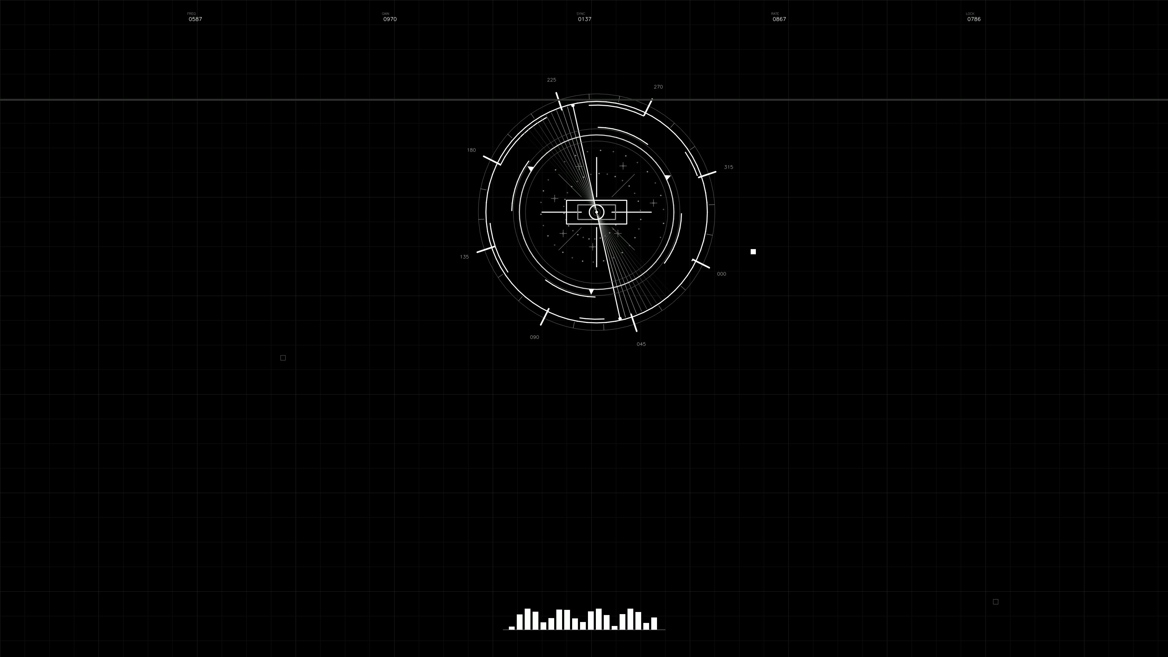 Military gui war stock footage hud animation for science fiction production showing data displays and tracking elements